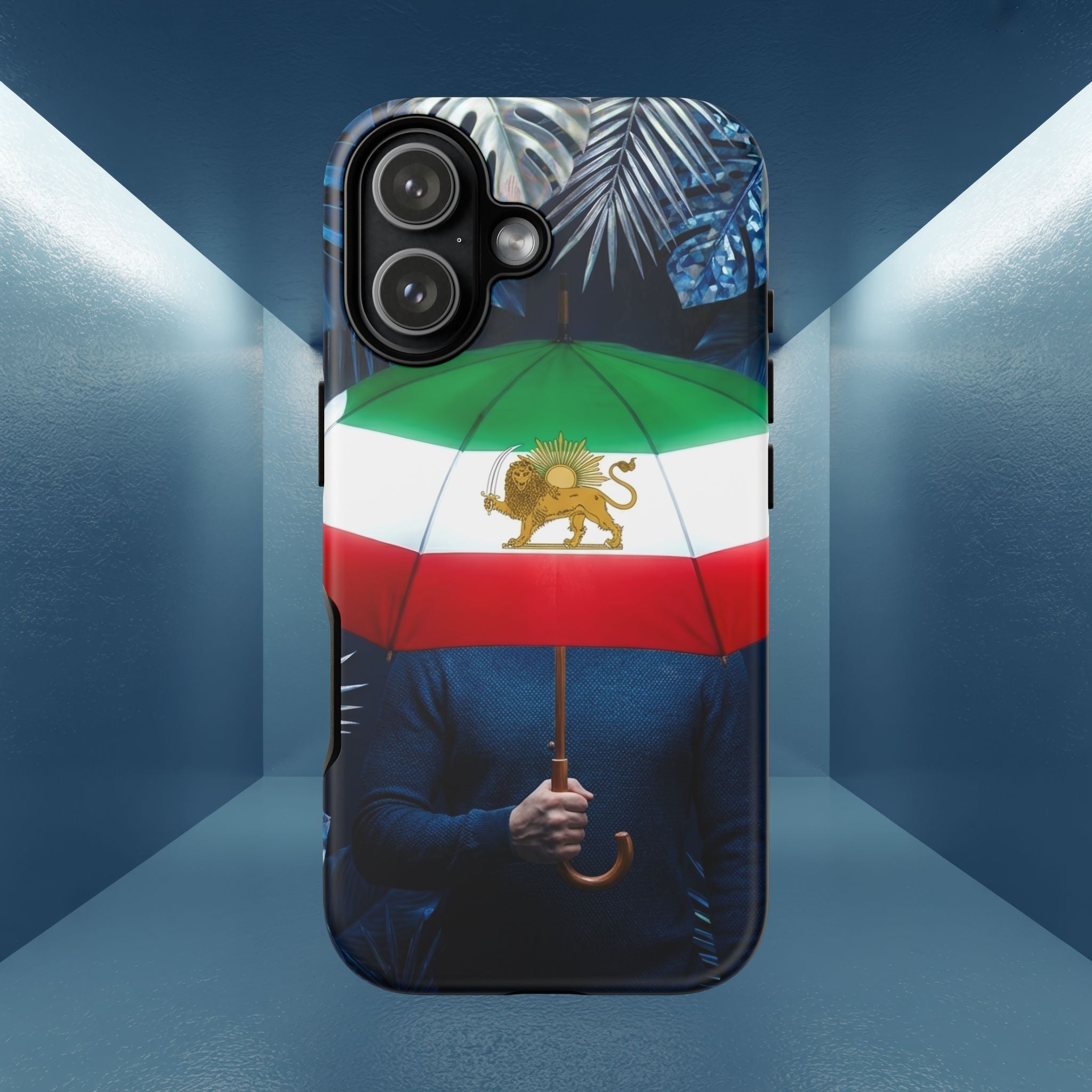 Iran Flag umbrella design phone Case