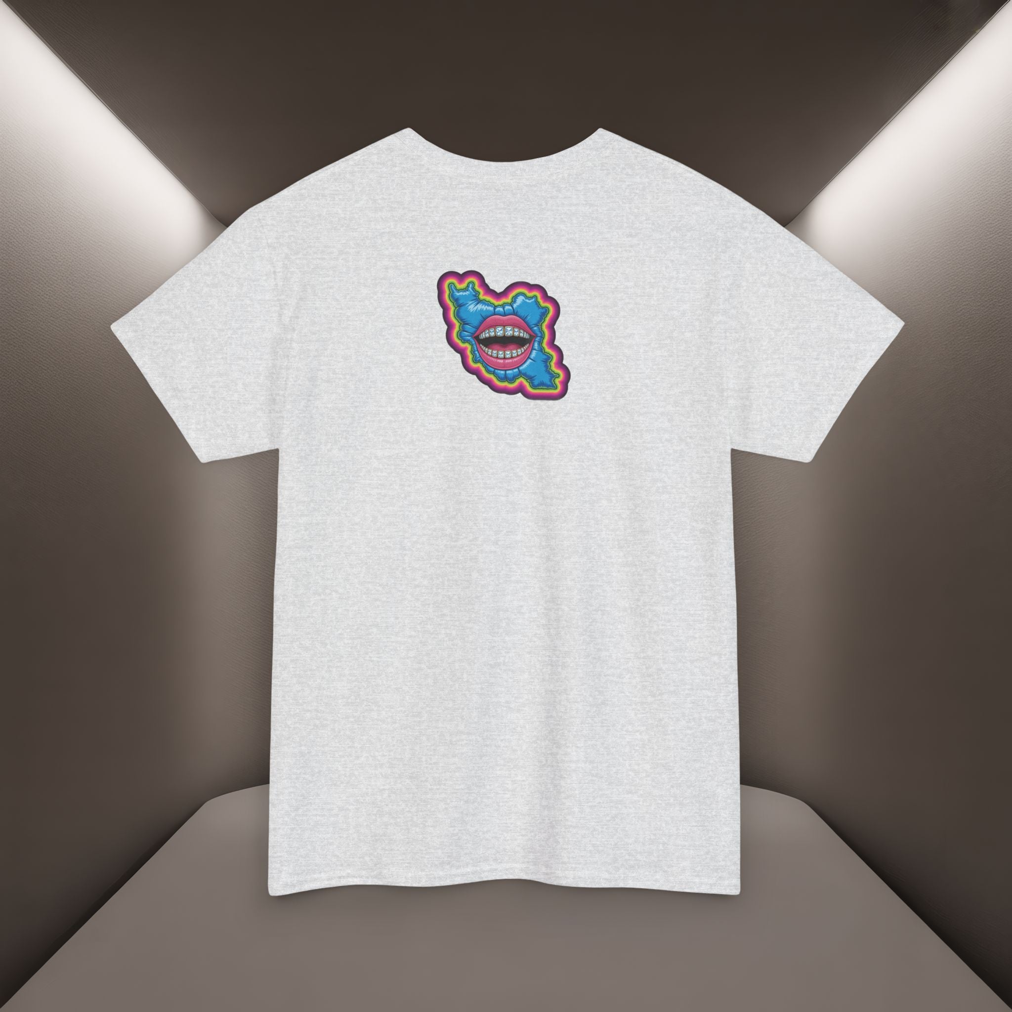 Neon Skull in Iran's map shape T-Shirt — Premium Quality