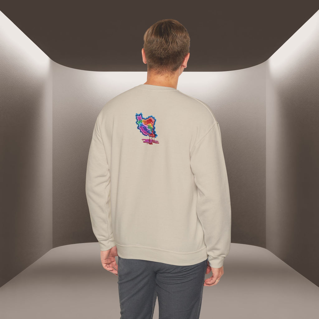 Skull in Iran's map shape Sweatshirt-Unisex, Premium Quality