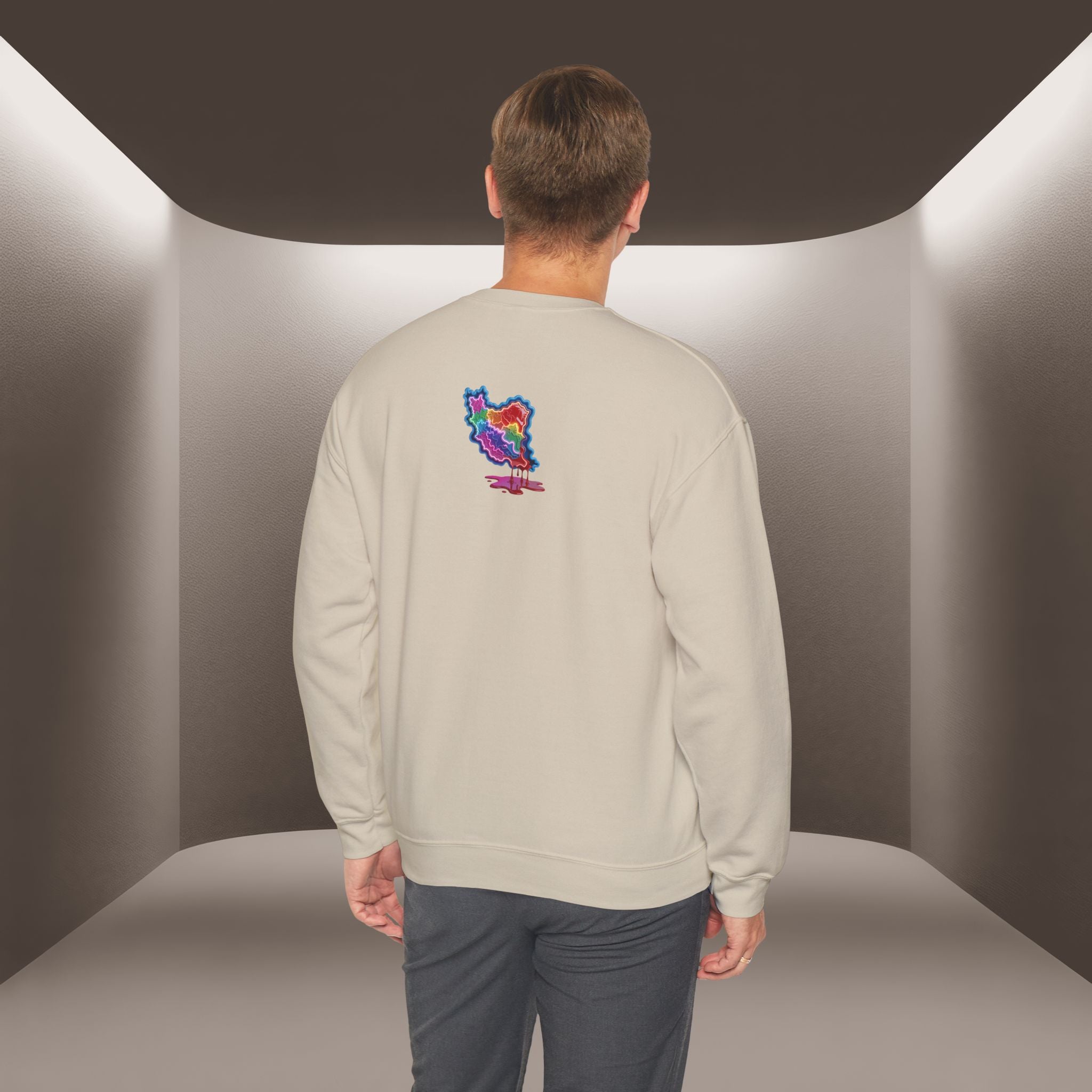 Skull in Iran's map shape Sweatshirt-Unisex, Premium Quality