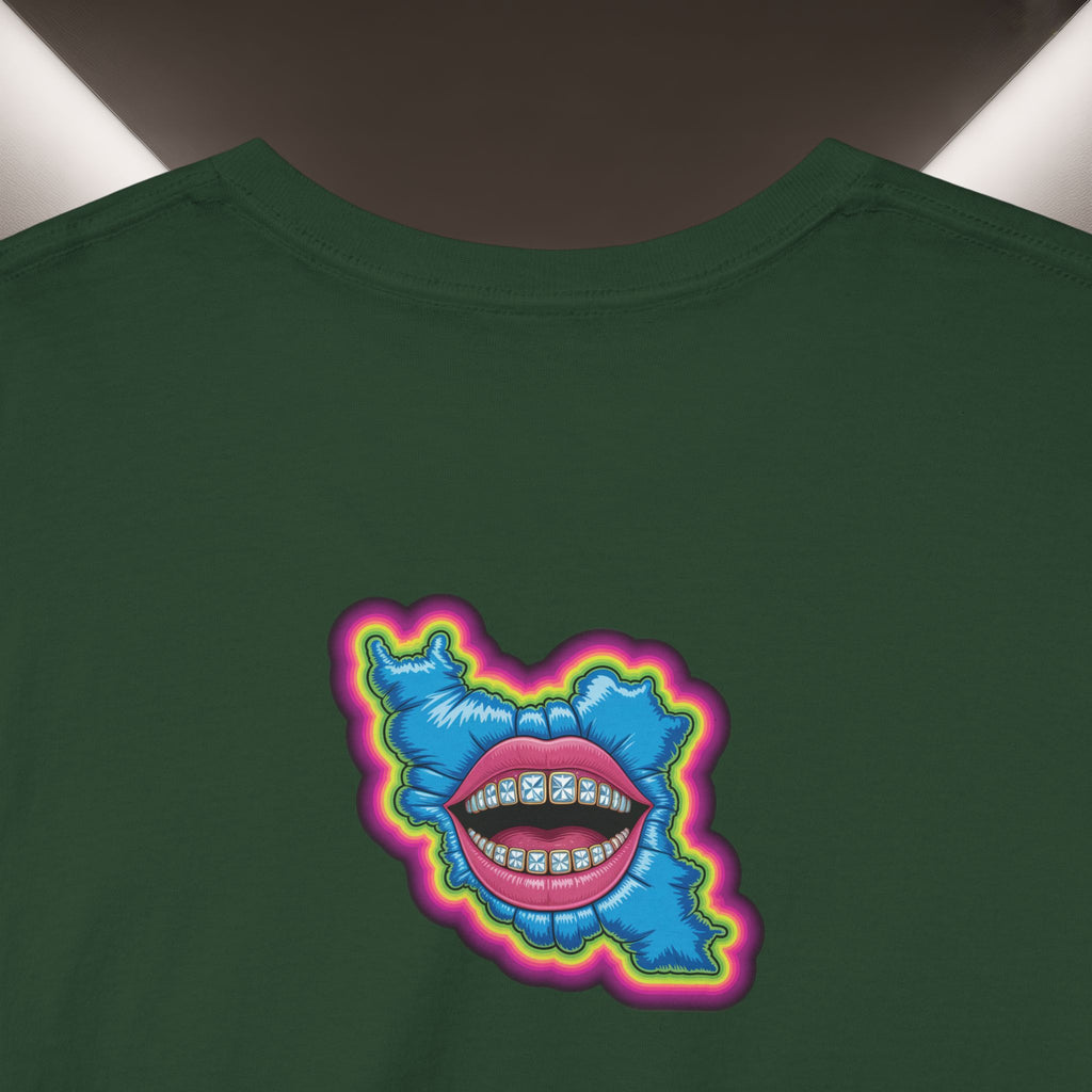 Neon Skull in Iran's map shape T-Shirt — Premium Quality