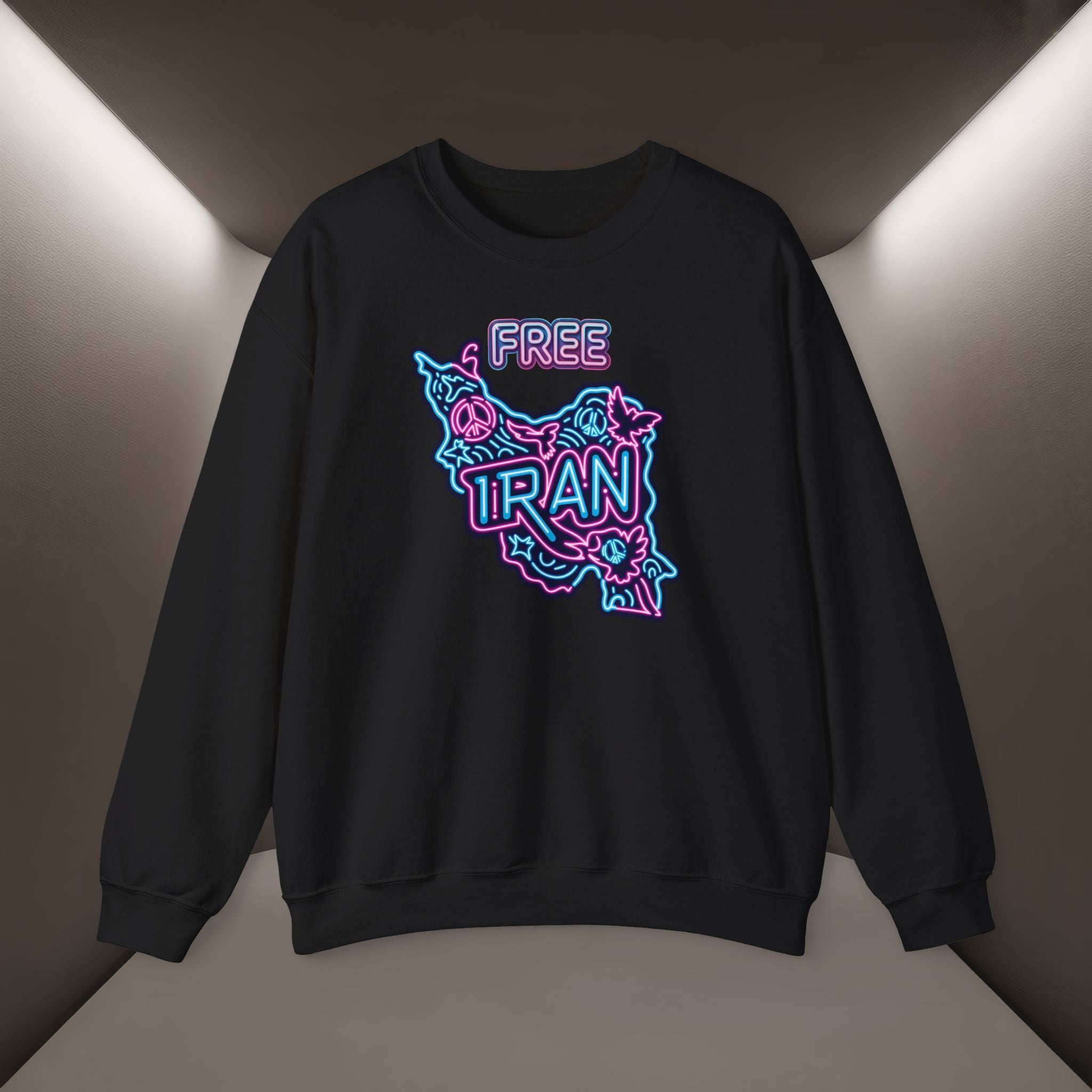 Free Iran Sweatshirt – Neon design, Premium Quality