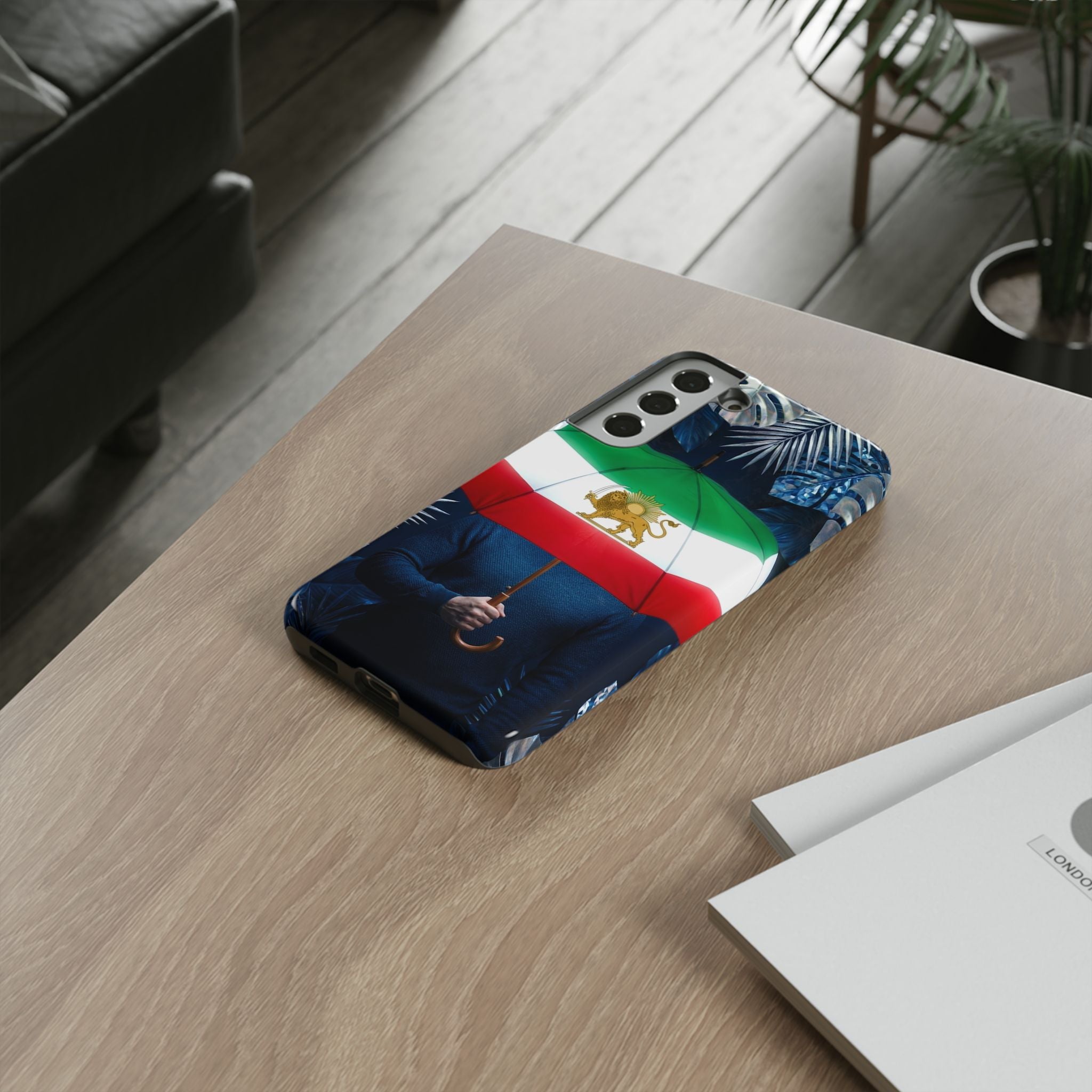 Iran Flag umbrella design phone Case
