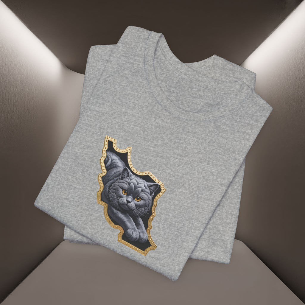 Persian Cat in a Persian Map Graphic design- unisex T-shirt- Premium quality