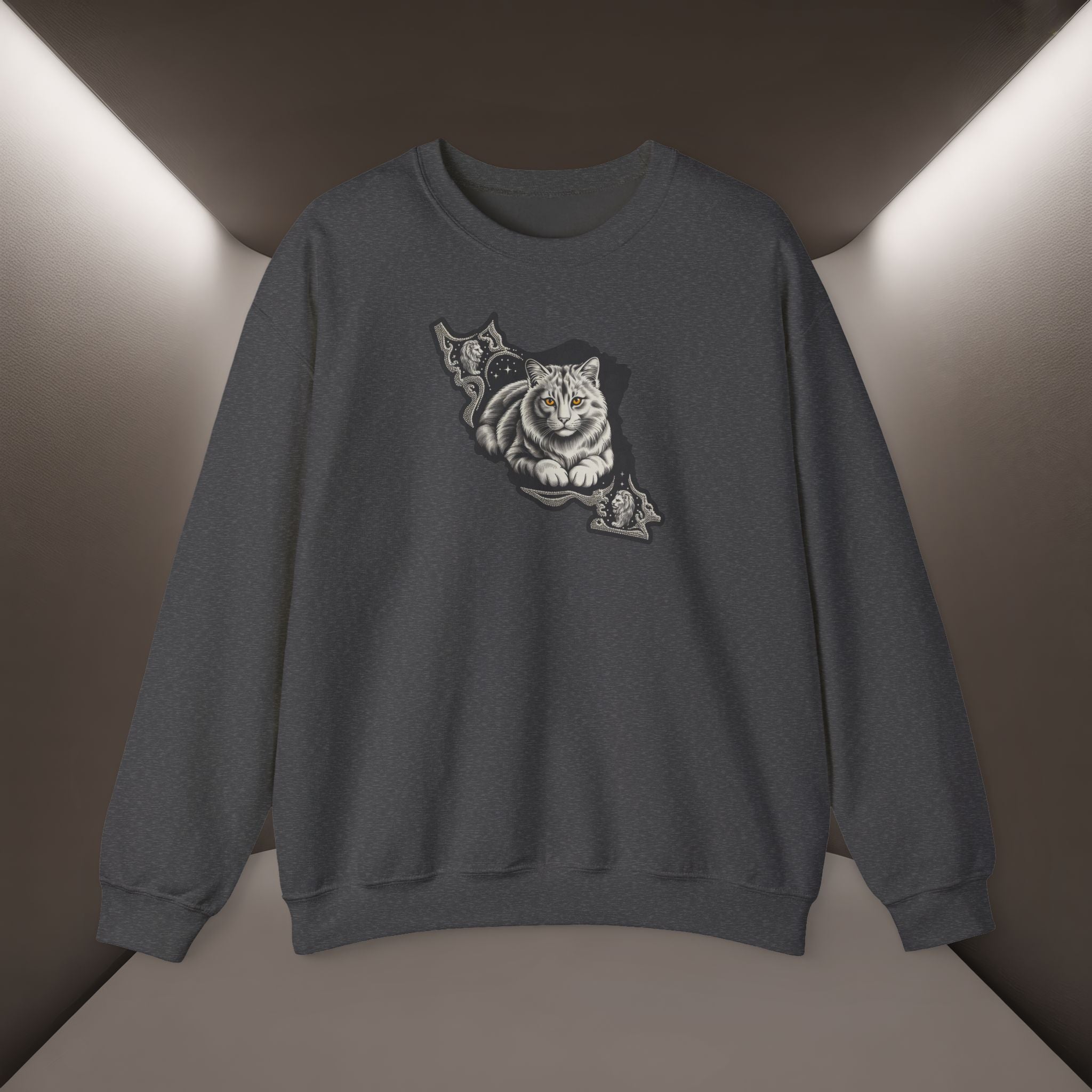 Persian Cat in a Persian Map design- unisex sweatshirt- Premium quality