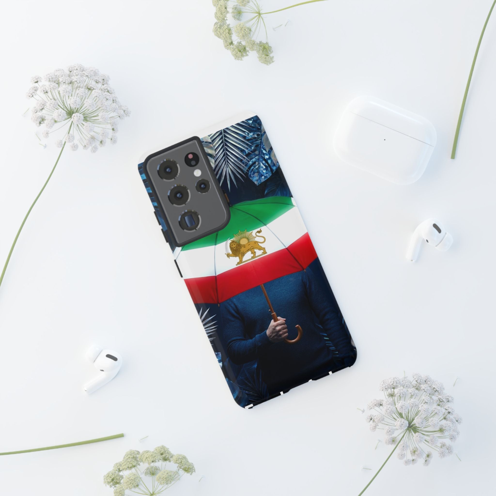 Iran Flag umbrella design phone Case