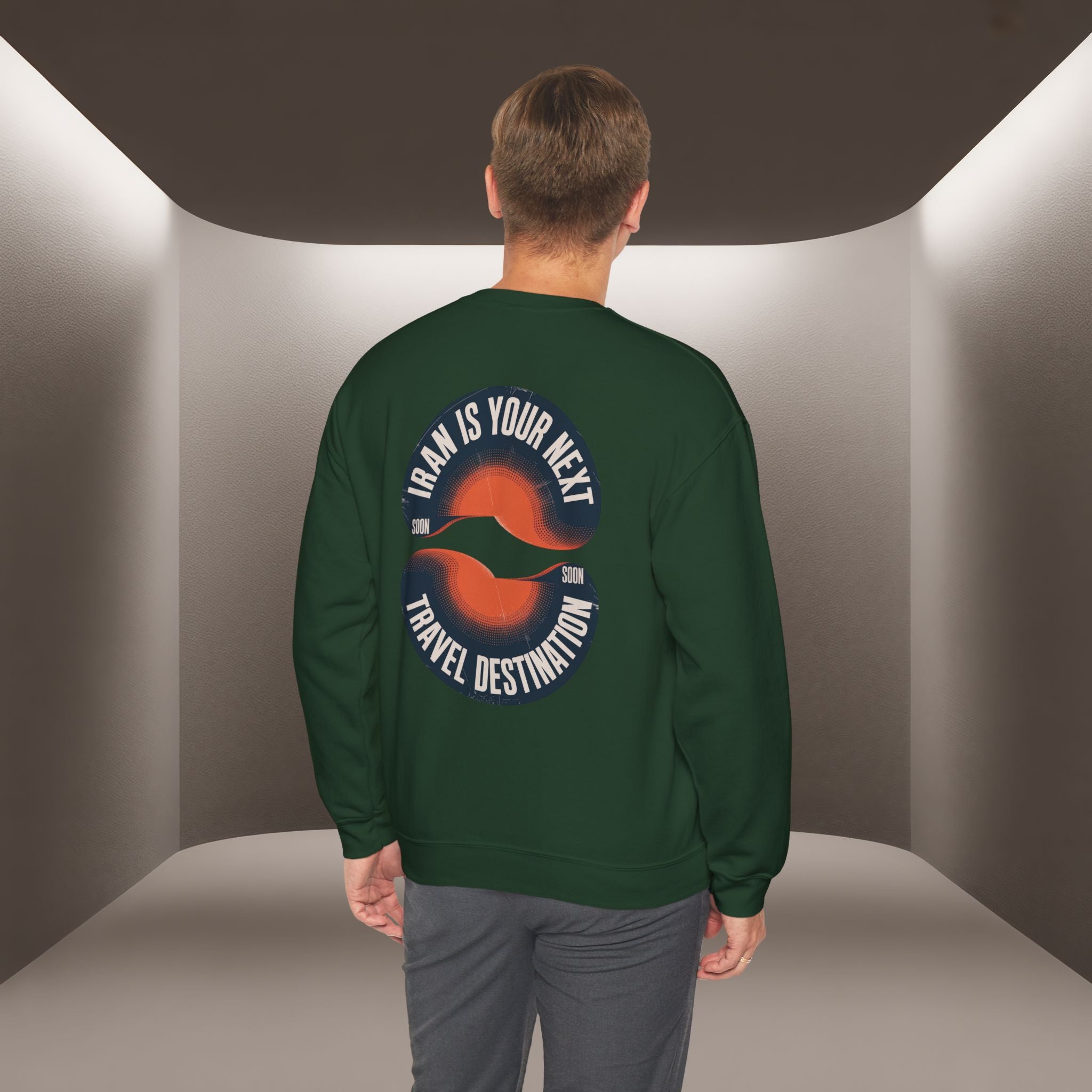 "Iran is your Next Travel Destination" Soon Sweatshirt " Javid Shah Design
