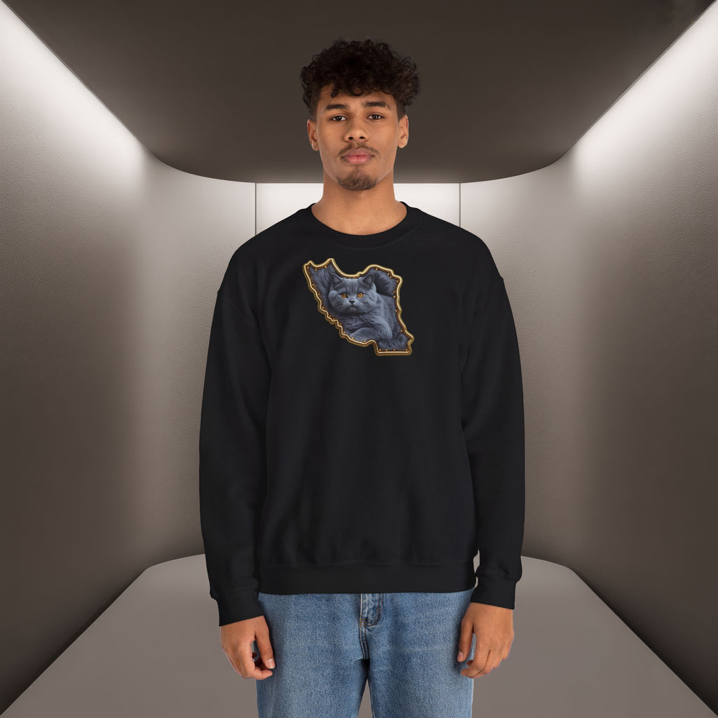 Persian cat & Persian Map Graphic Design Unisex Sweatshirt — Premium quality