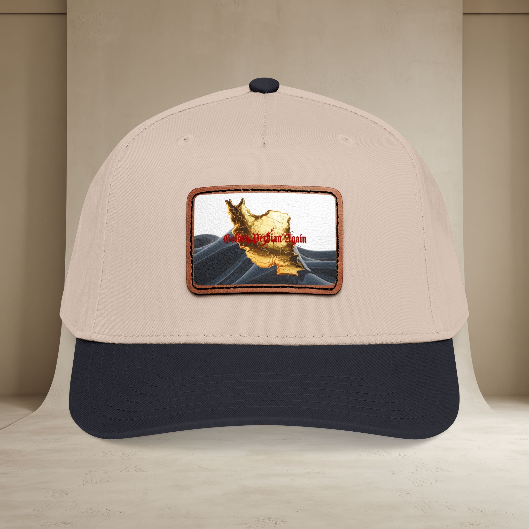 Golden Persian again Map Baseball Cap, Unisex