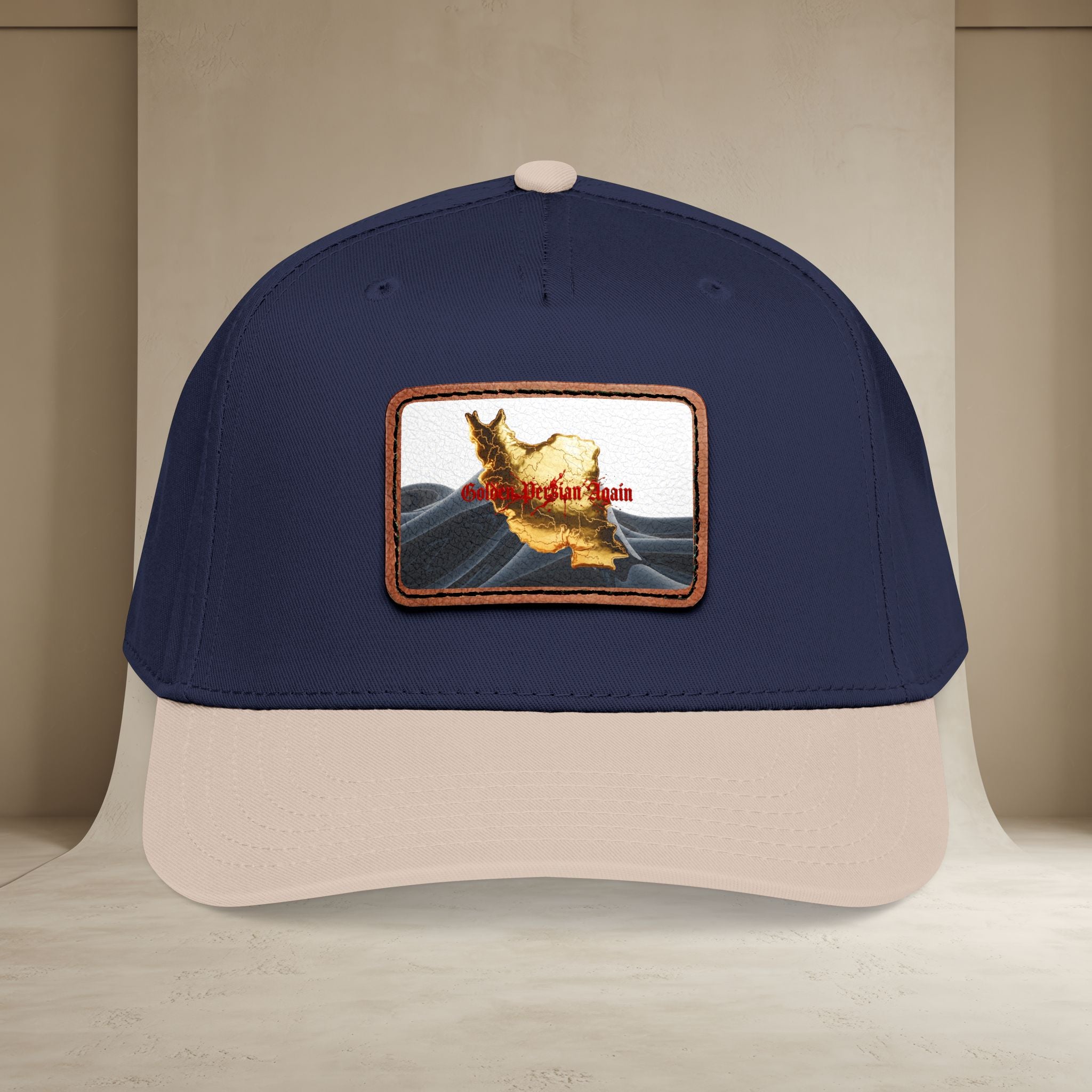 Golden Persian again Map Baseball Cap, Unisex