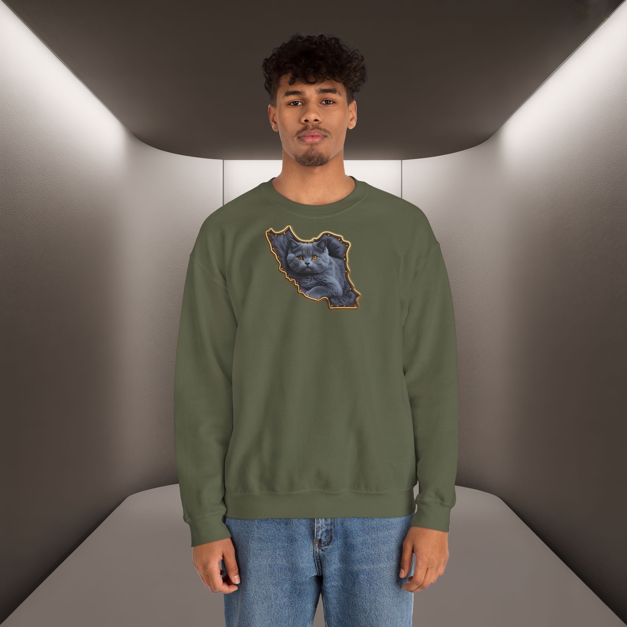 Persian cat & Persian Map Graphic Design Unisex Sweatshirt — Premium quality