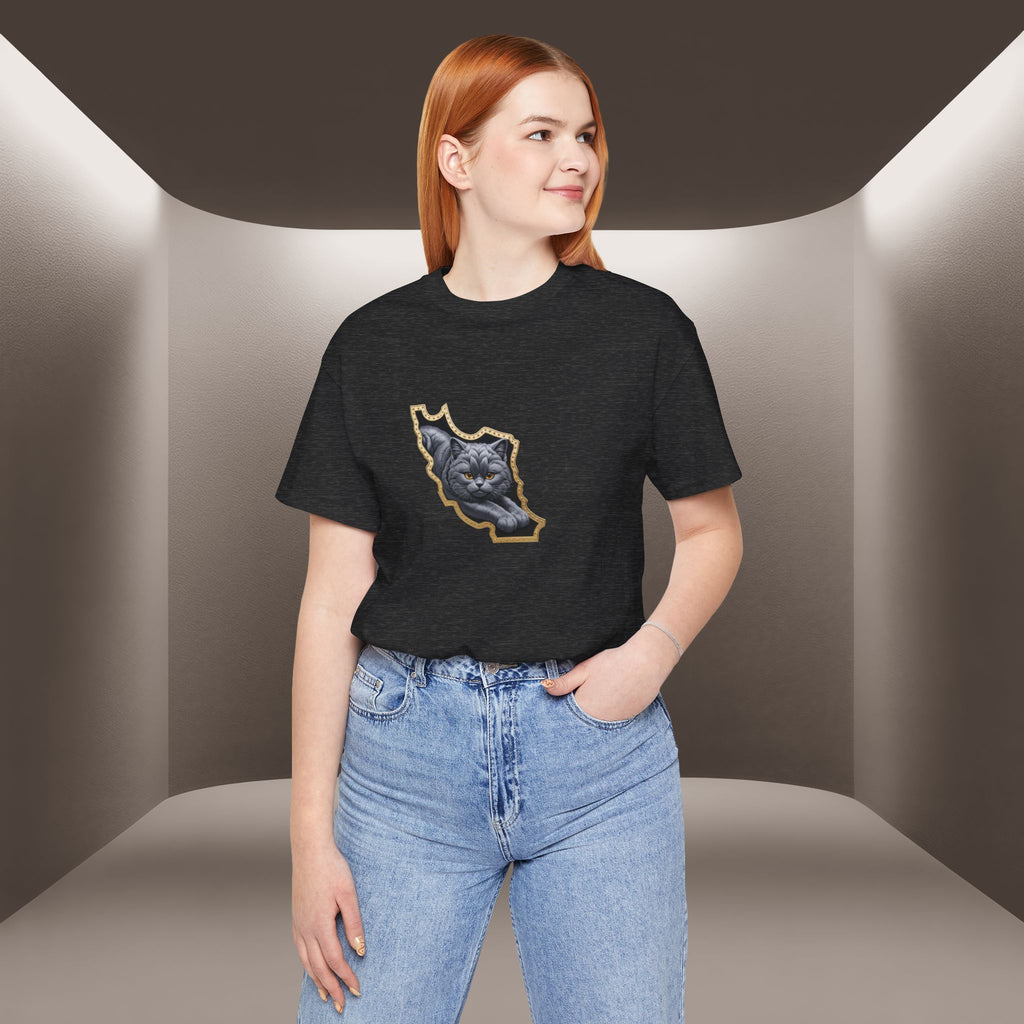 Persian Cat in a Persian Map Graphic design- unisex T-shirt- Premium quality