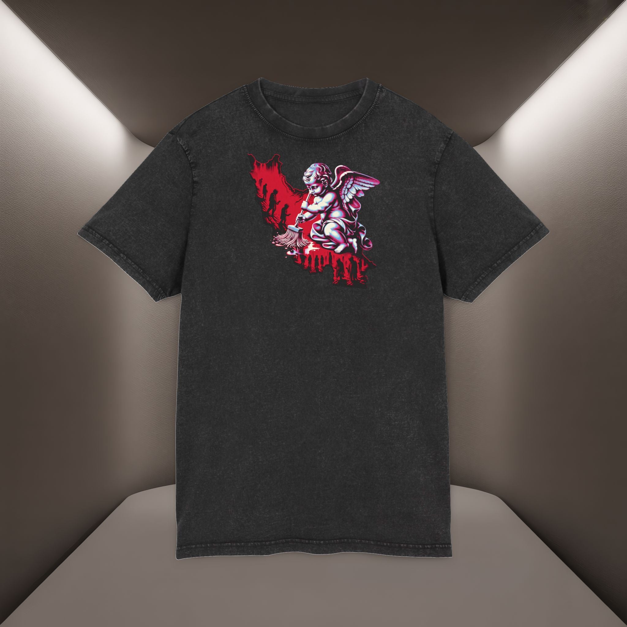Iran's map Conceptual tshirt- Acid Wash Tee