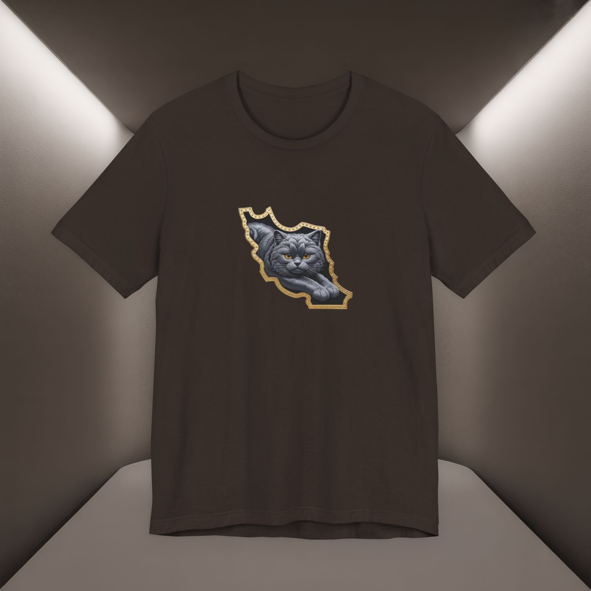Persian Cat in a Persian Map Graphic design- unisex T-shirt- Premium quality