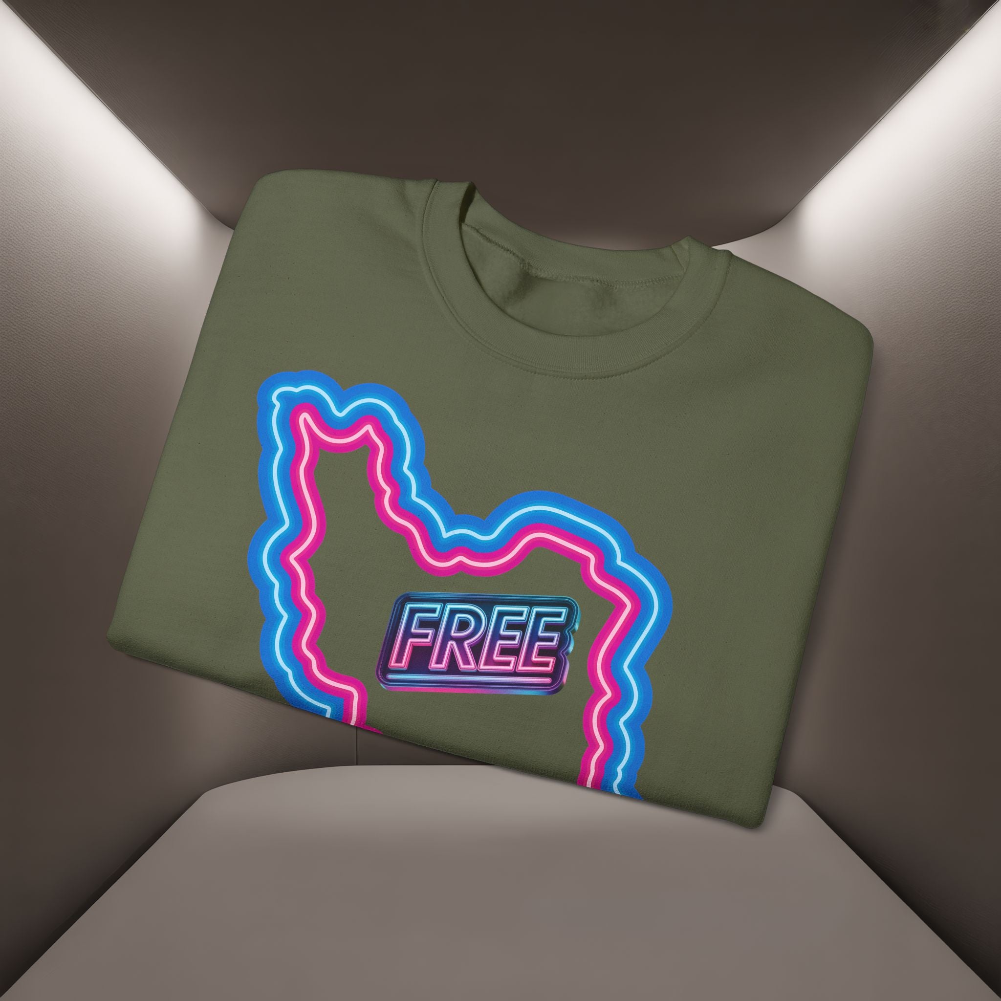Free Iran Sweatshirt — Neon design - Premium Quality