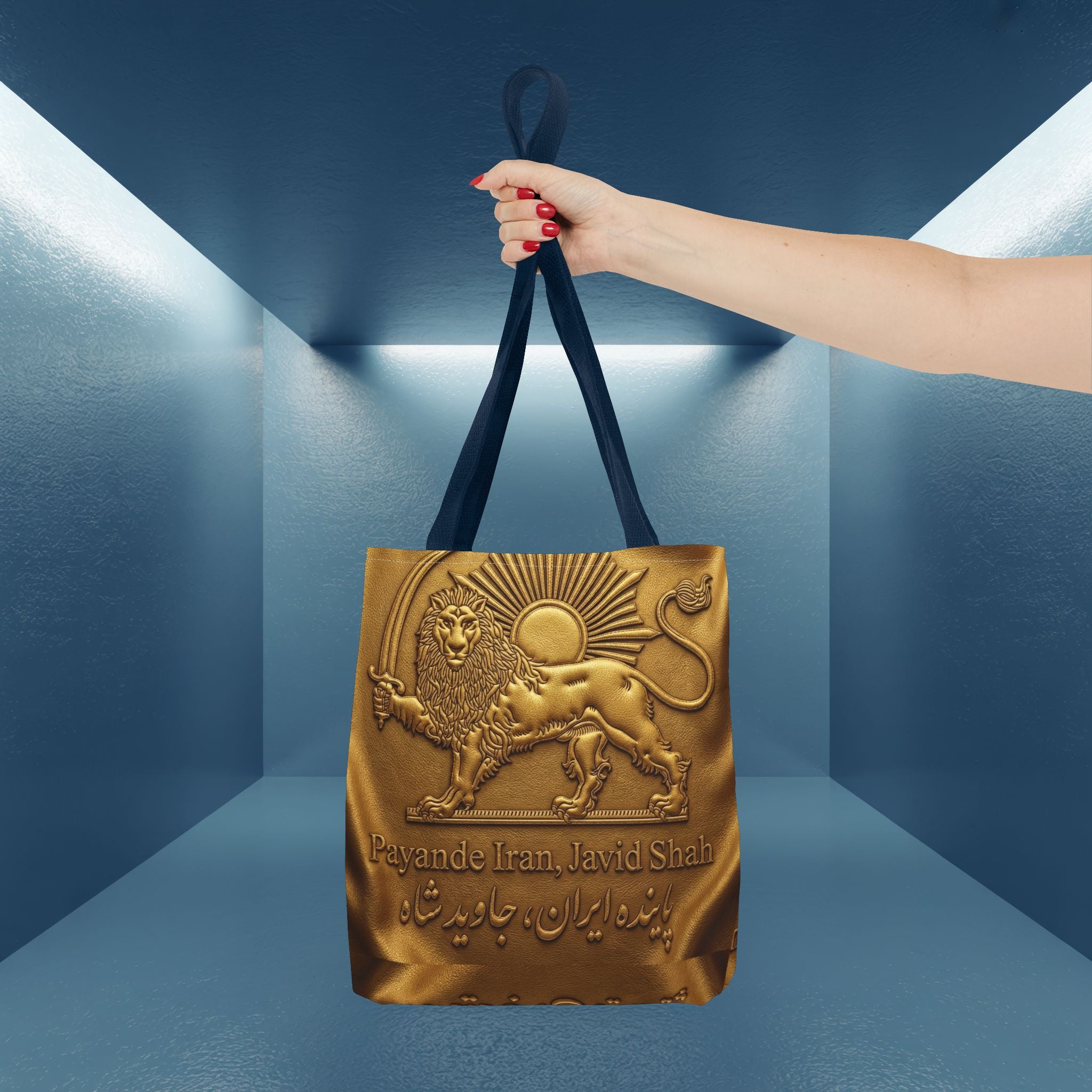 Payande Iran, Javid Shah Golden Unisex Bag- Persian Vibey bag