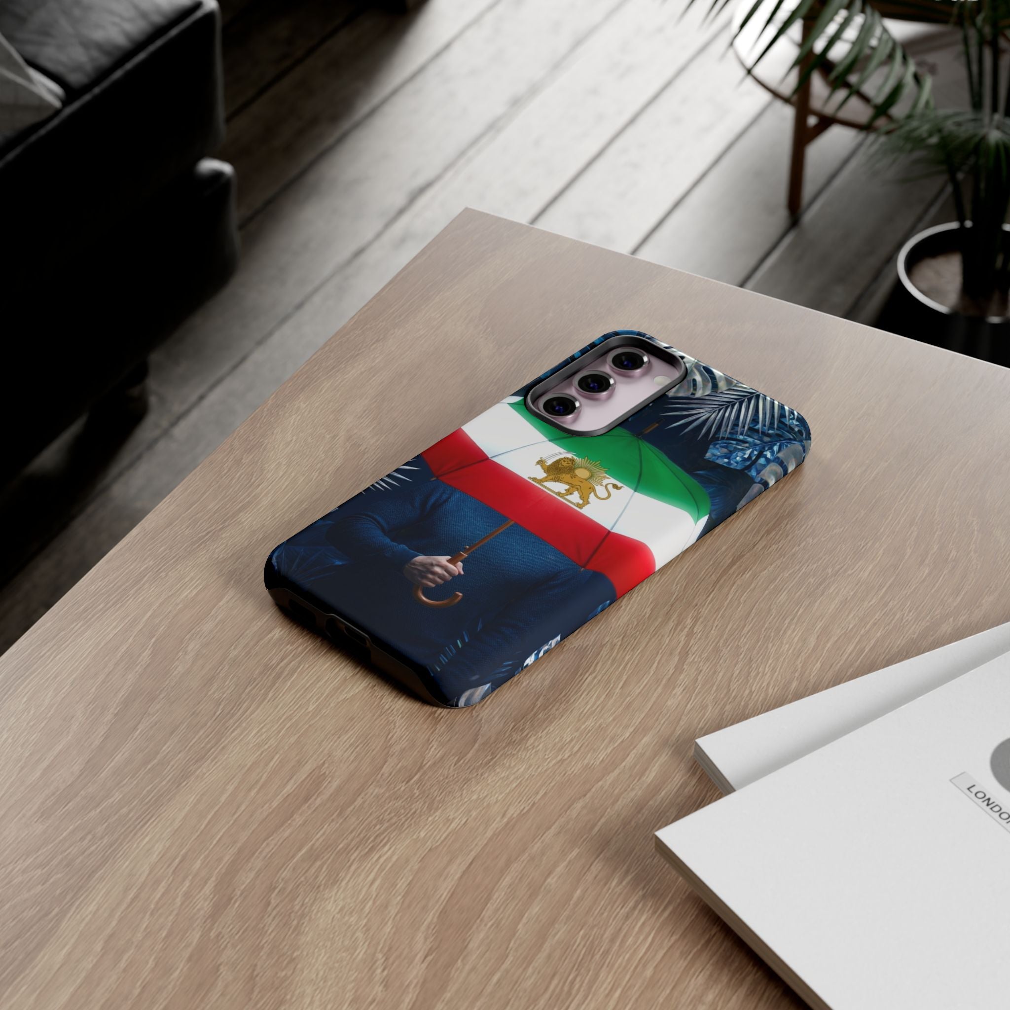 Iran Flag umbrella design phone Case