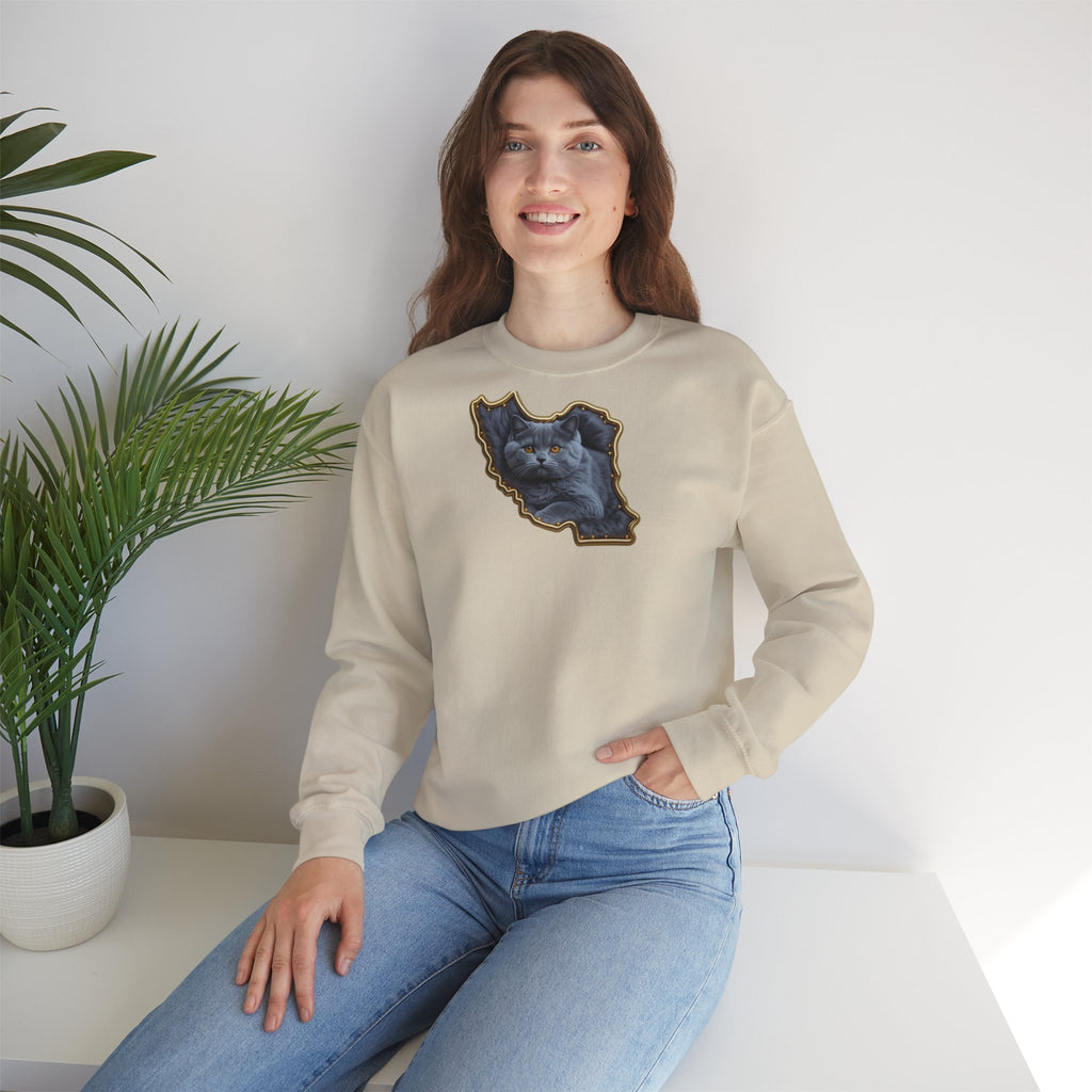 Persian cat & Persian Map Graphic Design Unisex Sweatshirt — Premium quality