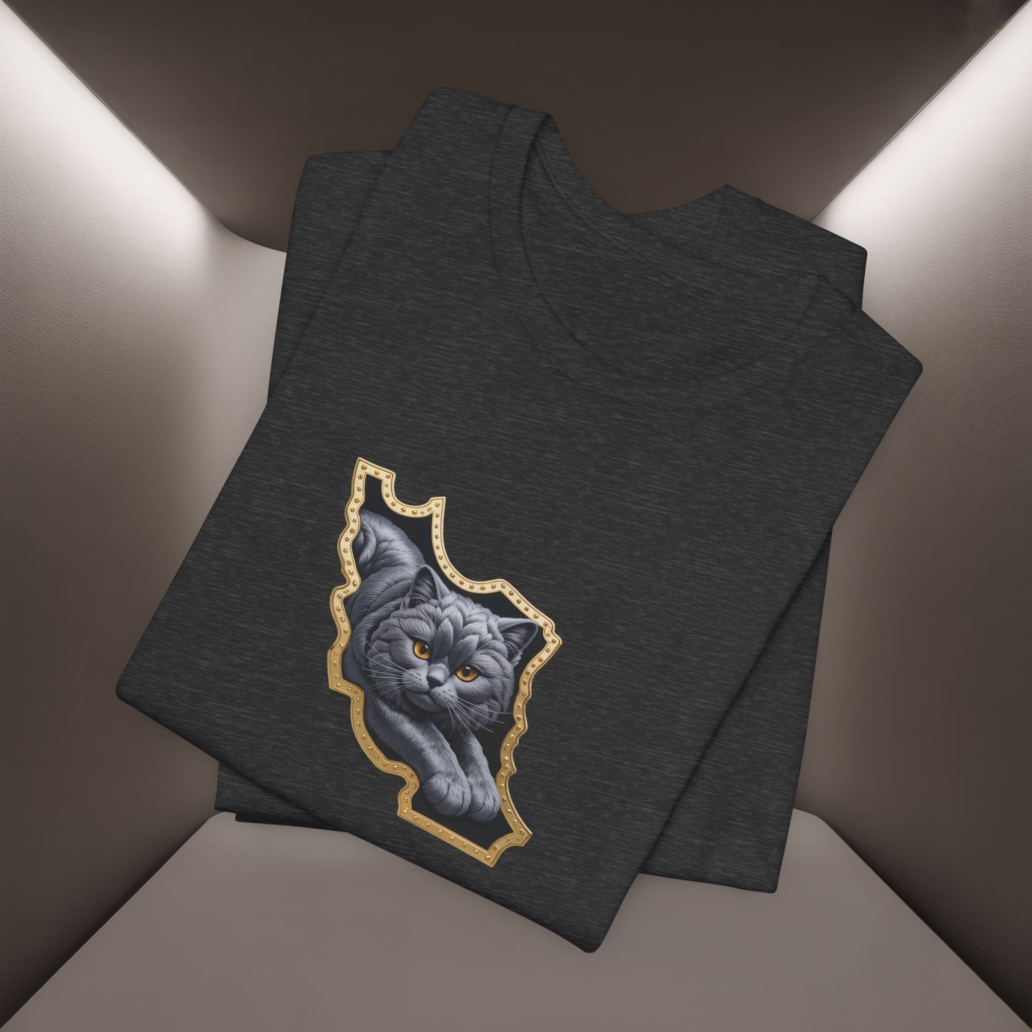Persian Cat in a Persian Map Graphic design- unisex T-shirt- Premium quality