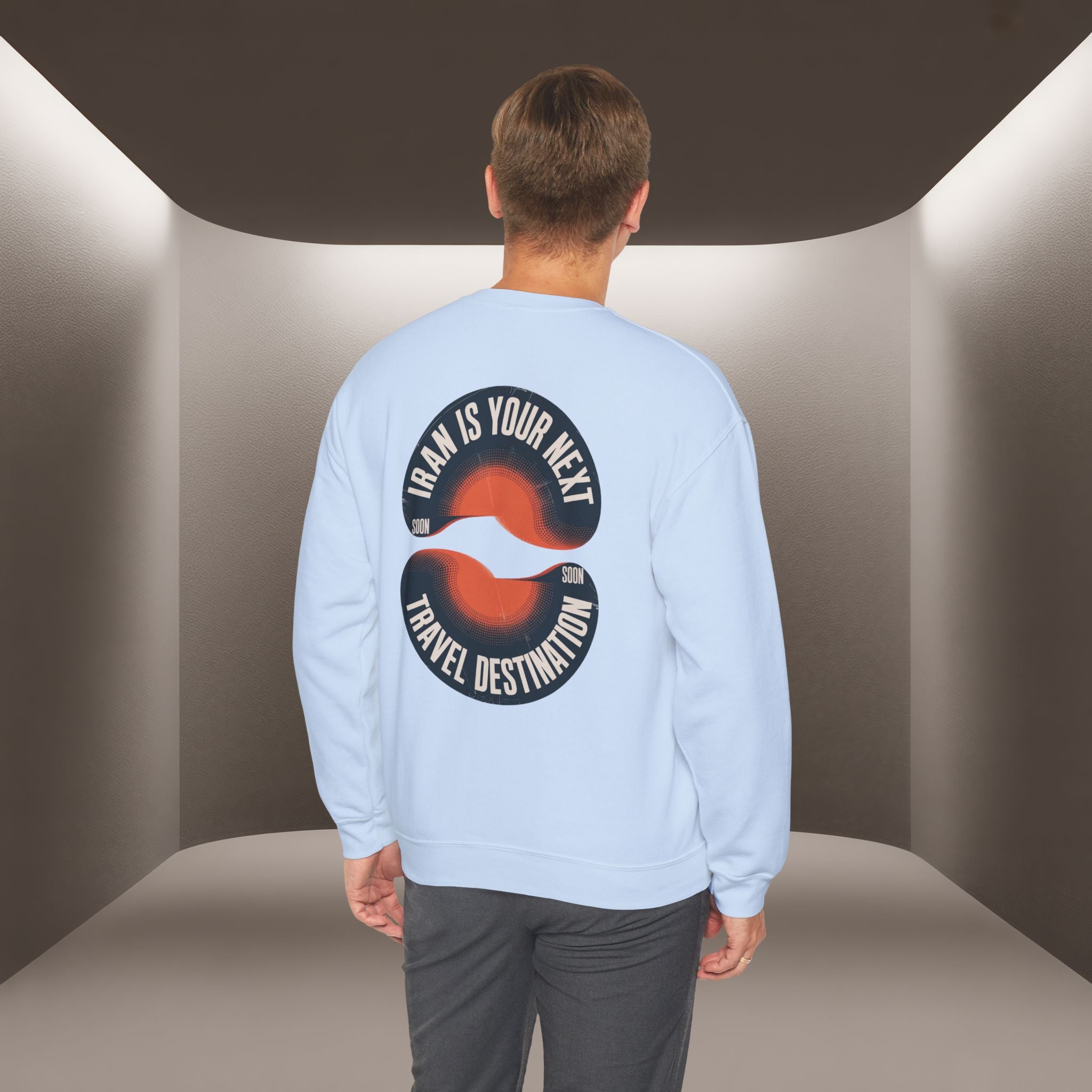 "Iran is your Next Travel Destination" Soon Sweatshirt " Javid Shah Design
