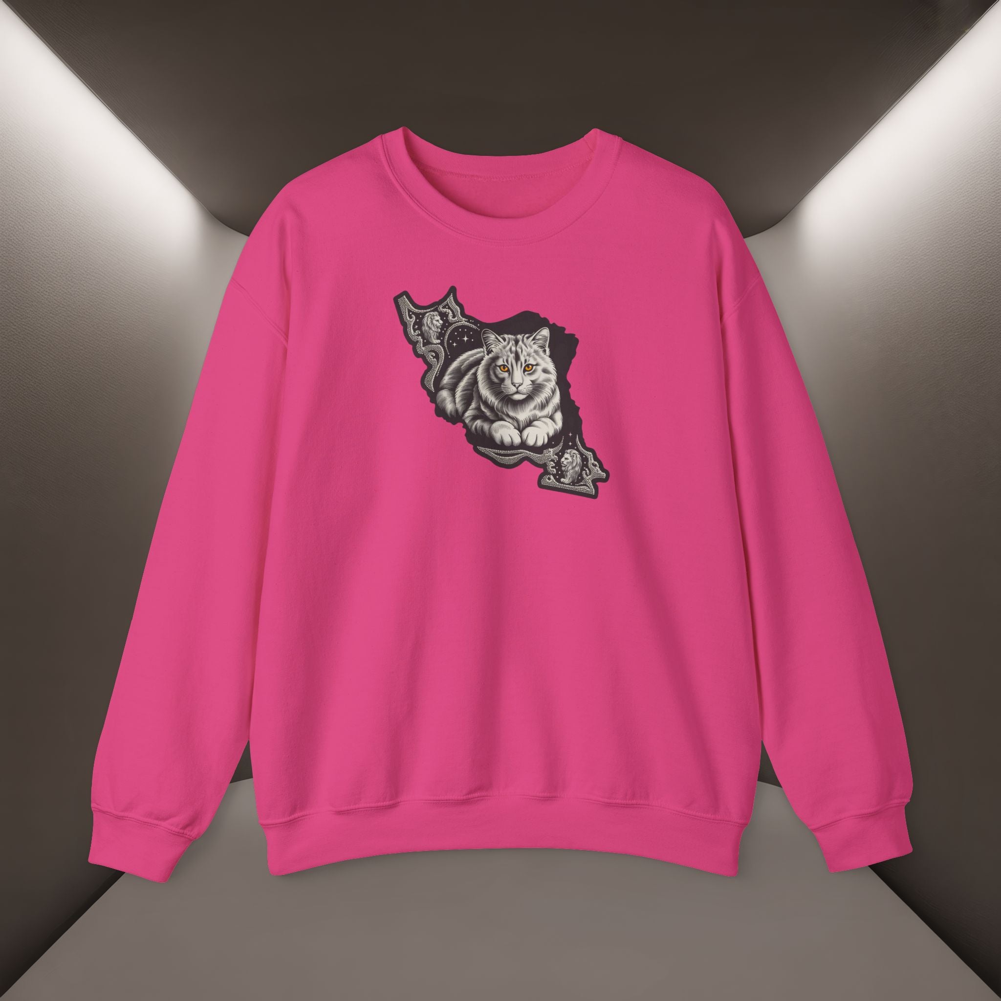 Persian Cat in a Persian Map design- unisex sweatshirt- Premium quality