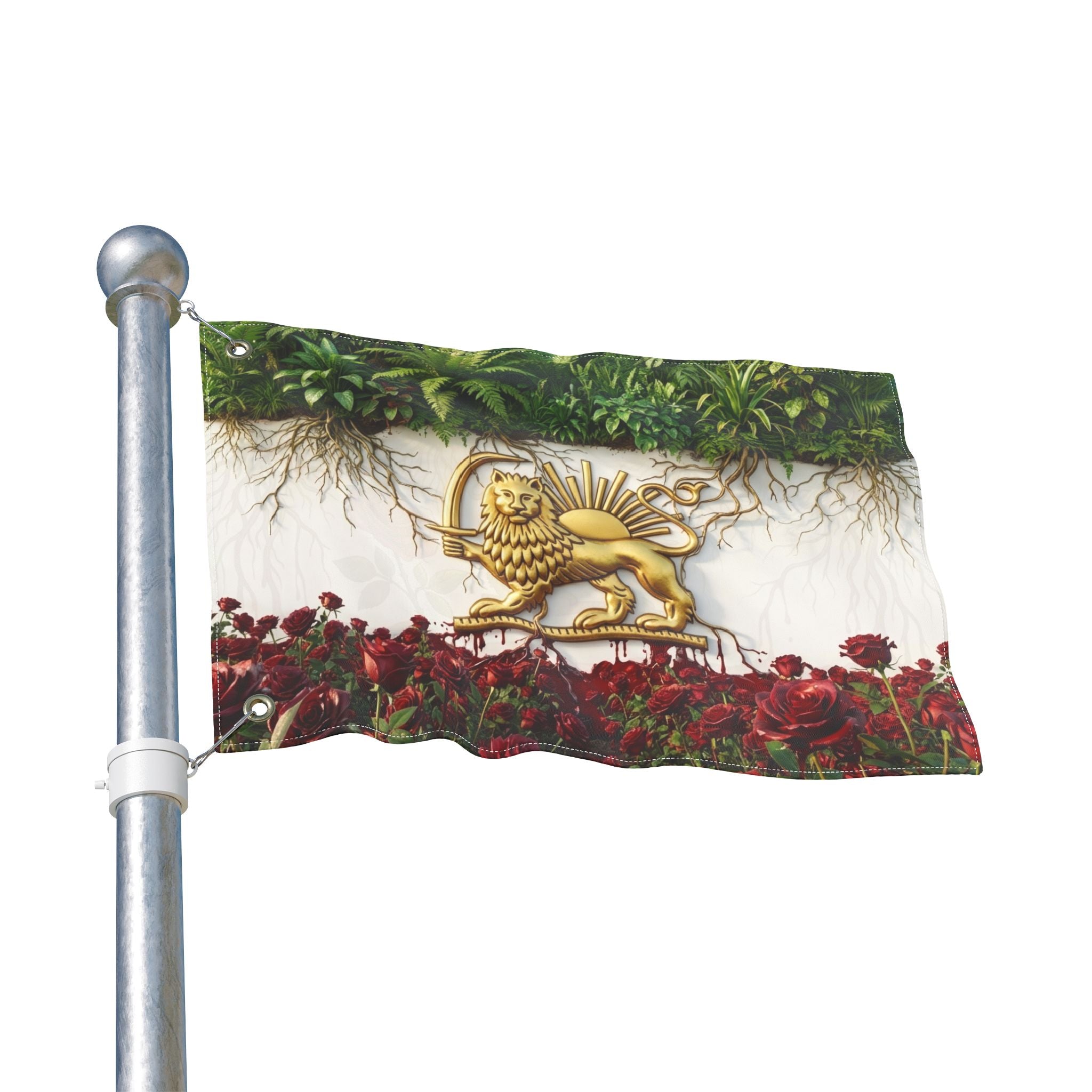 Iran Flag conceptual- 2 Sided Outdoor Flag - Persian Flag
