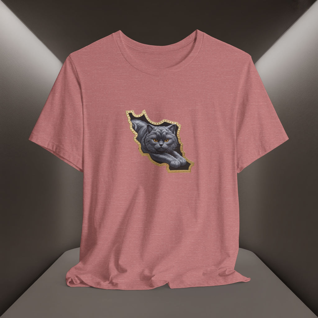 Persian Cat in a Persian Map Graphic design- unisex T-shirt- Premium quality