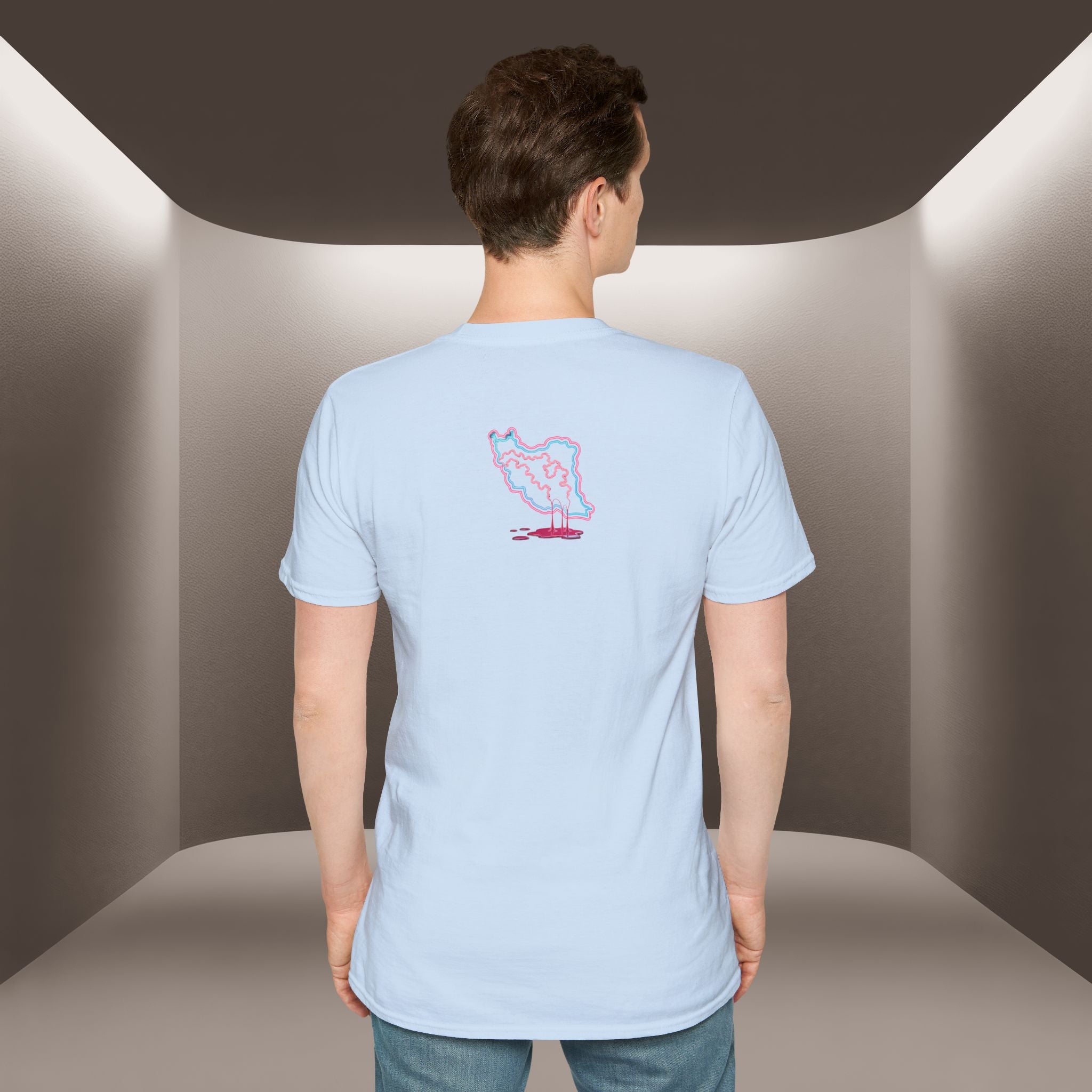 Free Iran T-Shirt — Neon design, Premium Quality