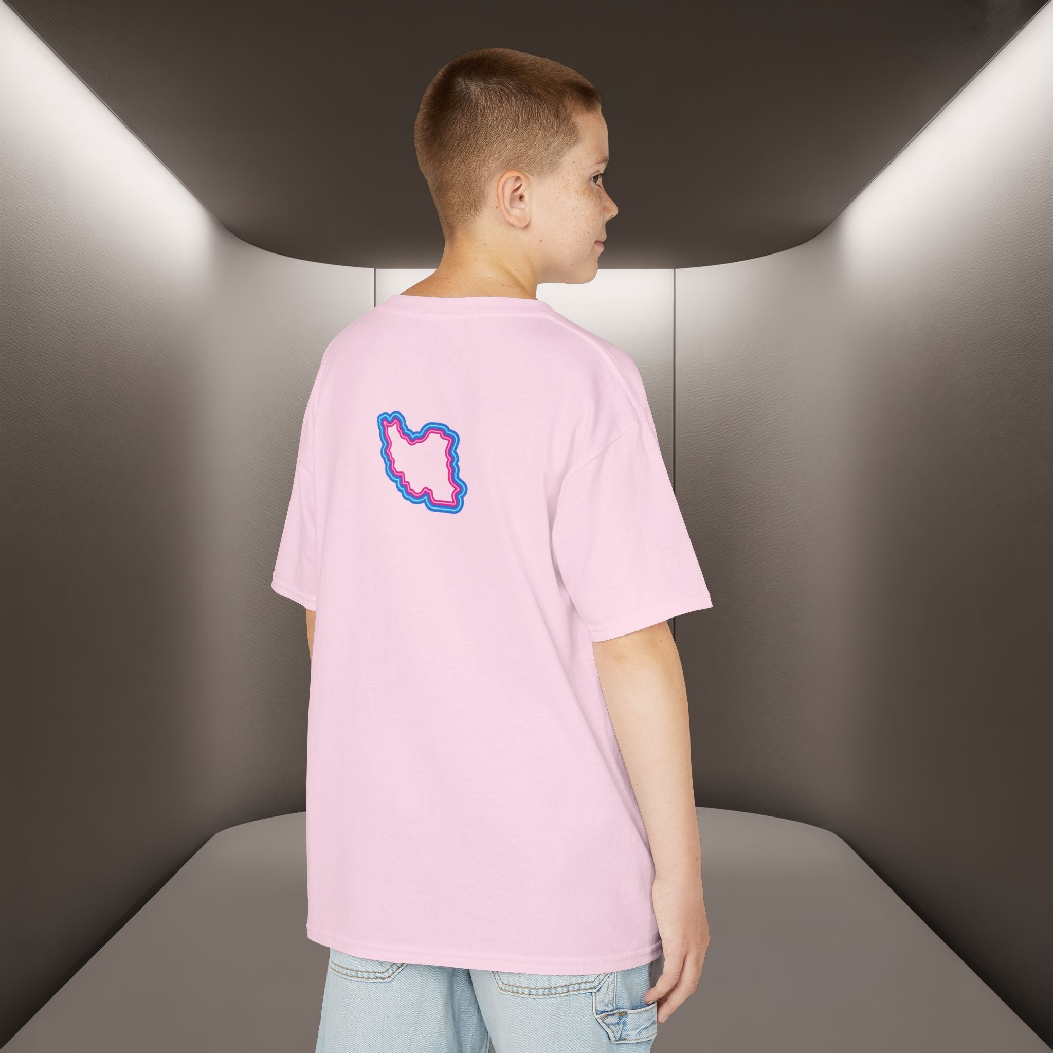 Kids Golden Iran's map Unisex Kids T-Shirt- Premium Quality