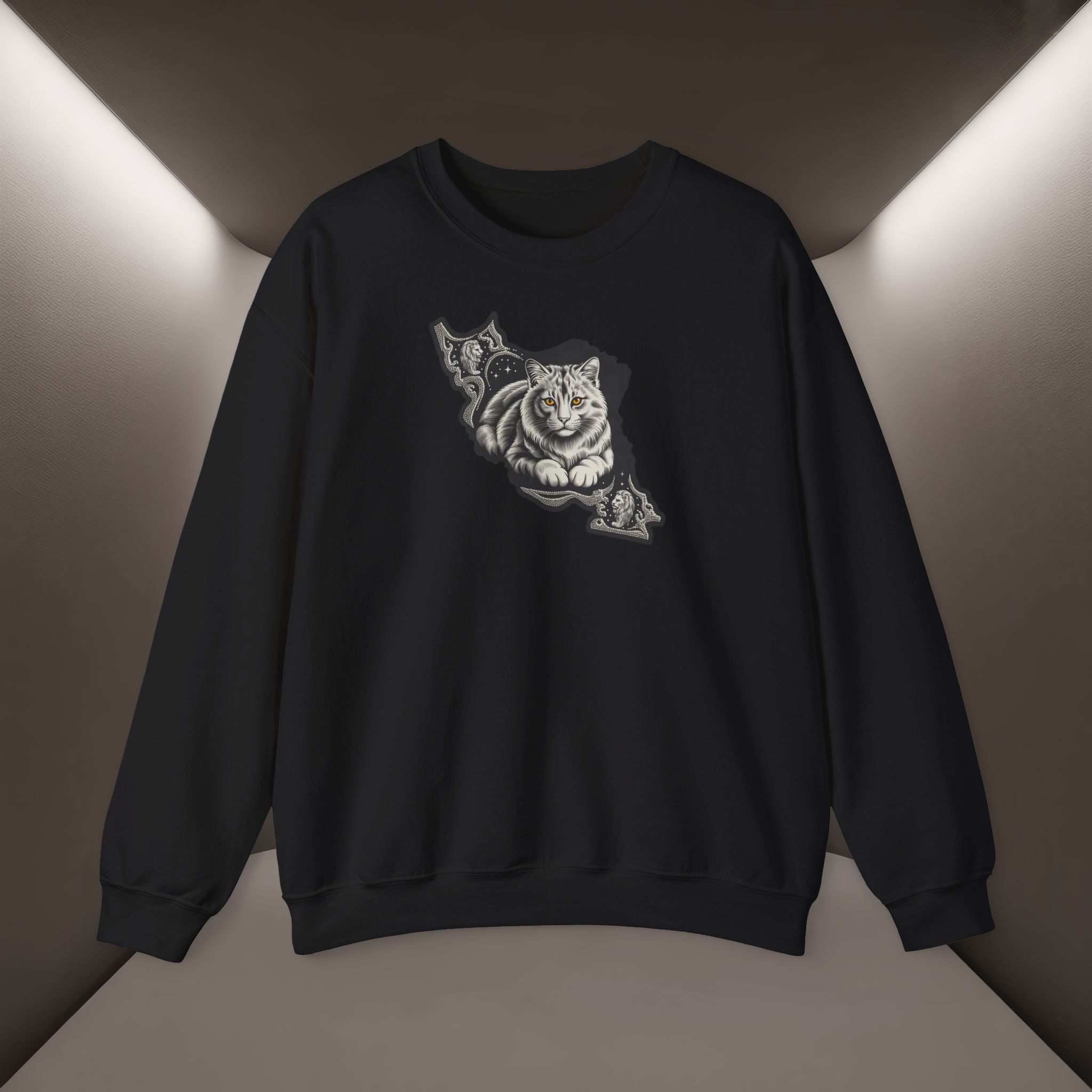 Persian Cat in a Persian Map design- unisex sweatshirt- Premium quality