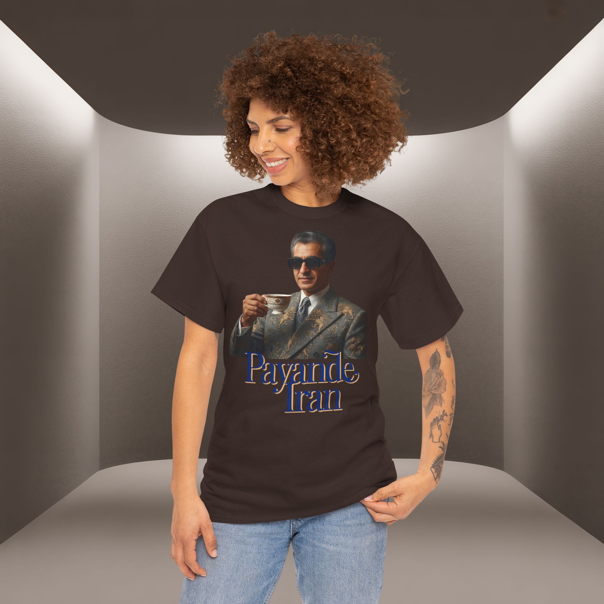 T-Shirt — "Payande Iran" Retro Style Tehran Nostalgia Tee
