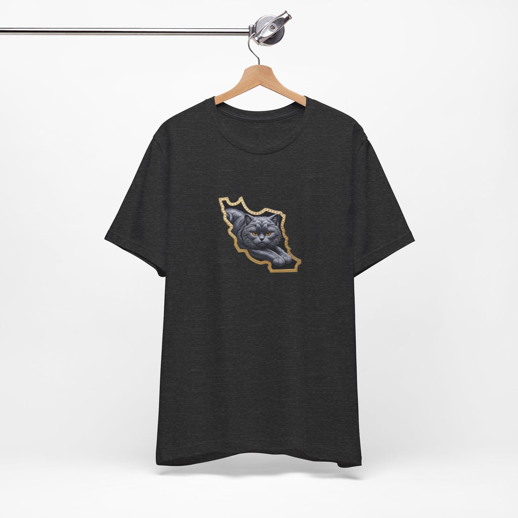 Persian Cat in a Persian Map Graphic design- unisex T-shirt- Premium quality