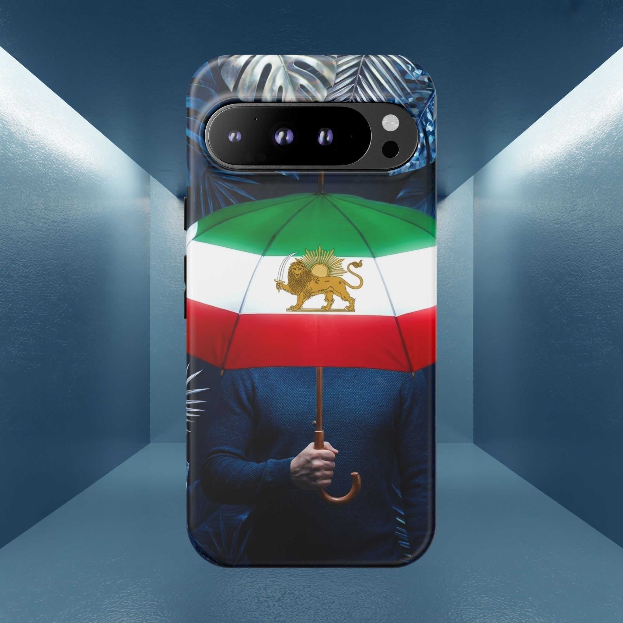 Iran Flag umbrella design phone Case