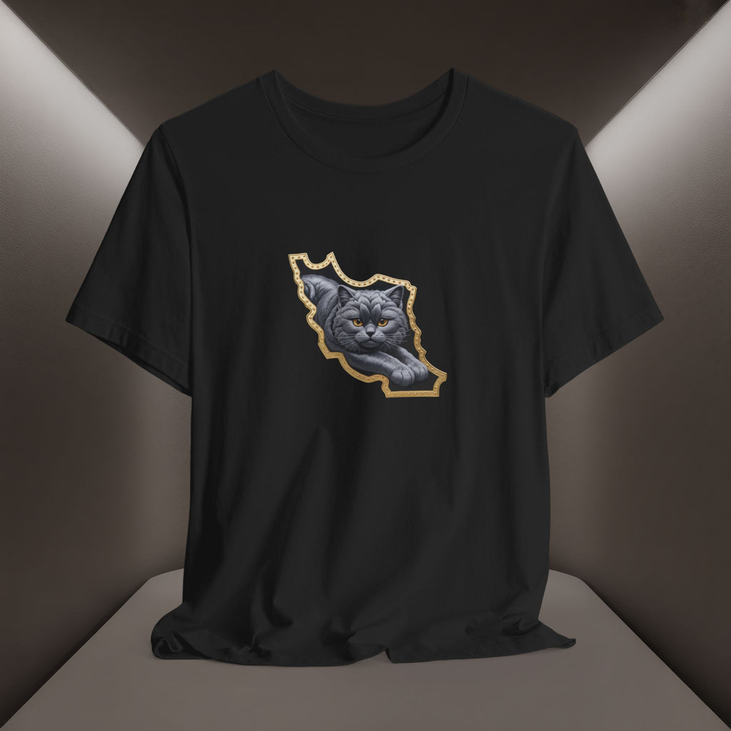 Persian Cat in a Persian Map Graphic design- unisex T-shirt- Premium quality