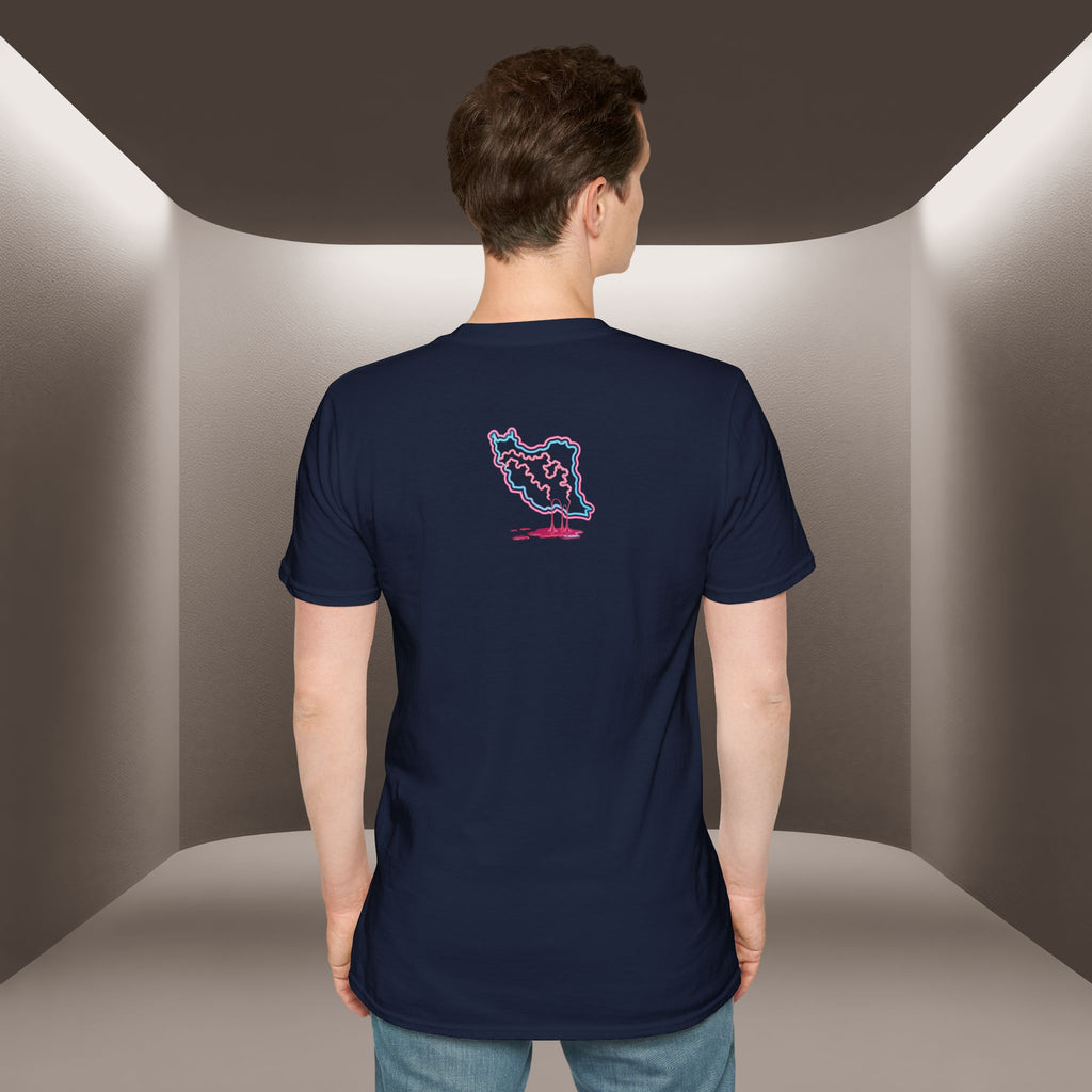 Free Iran T-Shirt — Neon design, Premium Quality