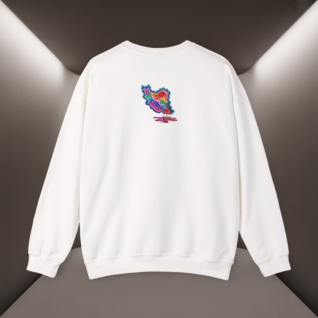 Skull in Iran's map shape Sweatshirt-Unisex, Premium Quality