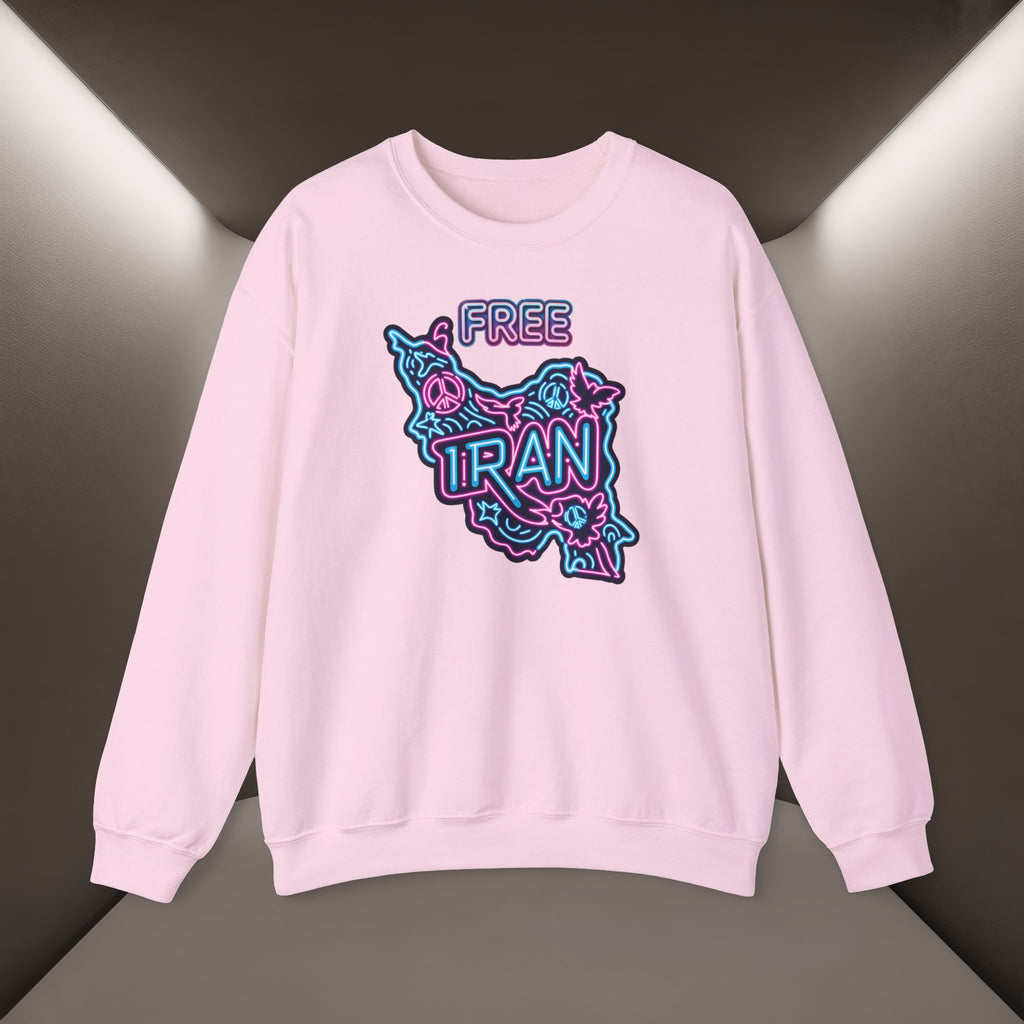 Free Iran Sweatshirt – Neon design, Premium Quality