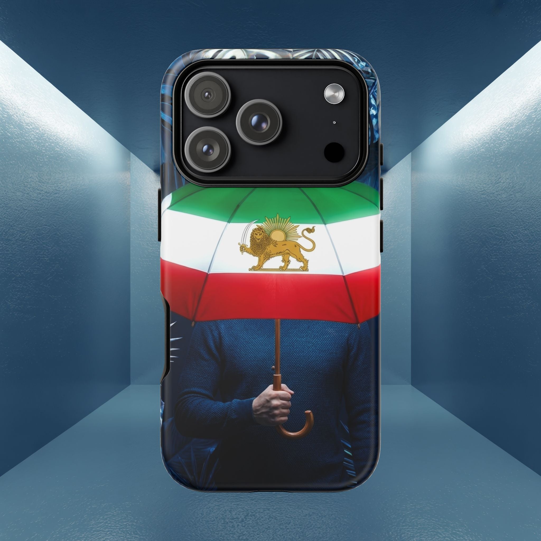 Iran Flag umbrella design phone Case