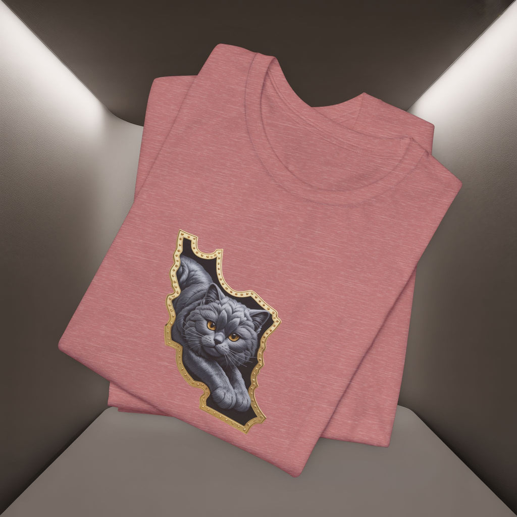 Persian Cat in a Persian Map Graphic design- unisex T-shirt- Premium quality