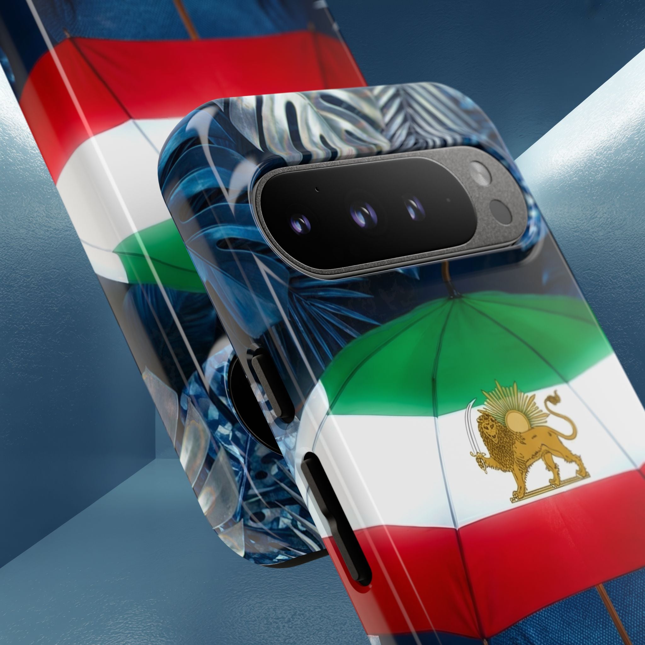 Iran Flag umbrella design phone Case