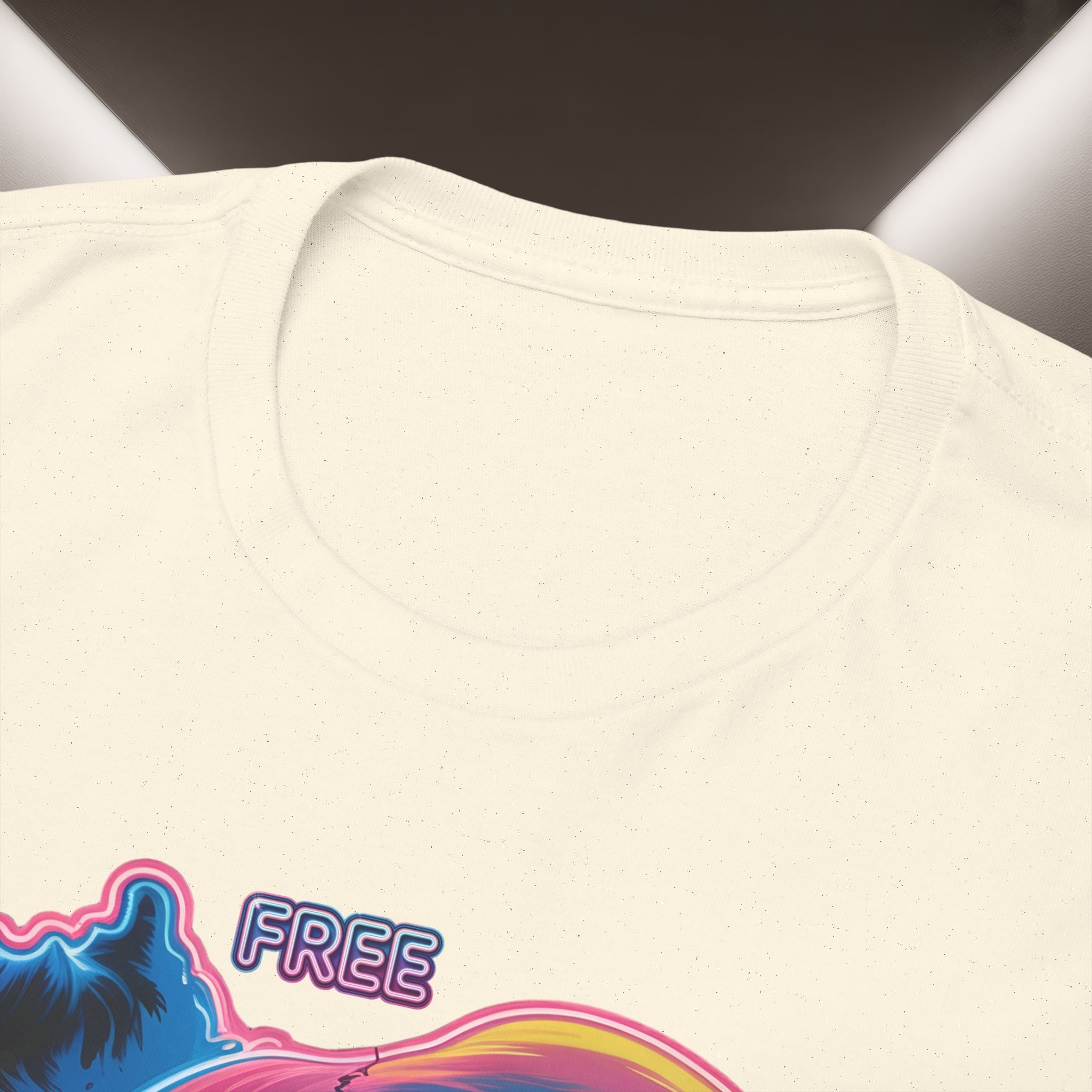 Neon Skull in Iran's map shape T-Shirt — Premium Quality