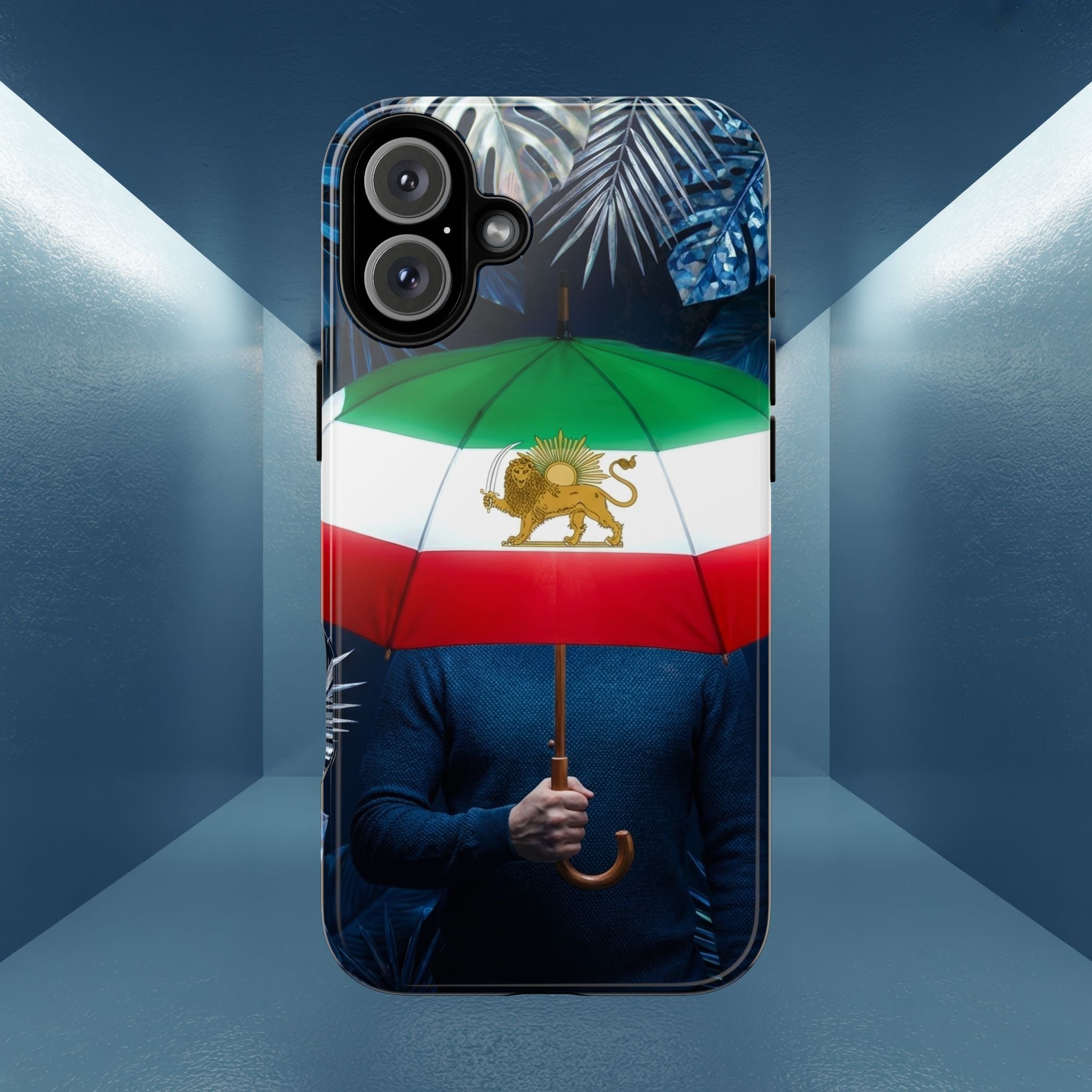 Iran Flag umbrella design phone Case