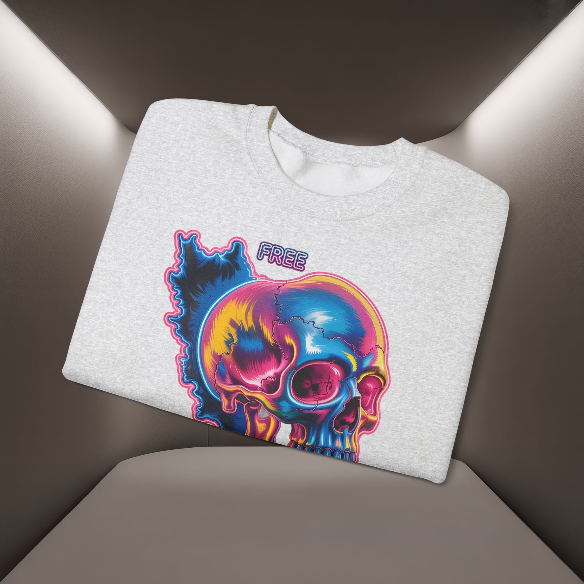 Skull in Iran's map shape Sweatshirt-Unisex, Premium Quality