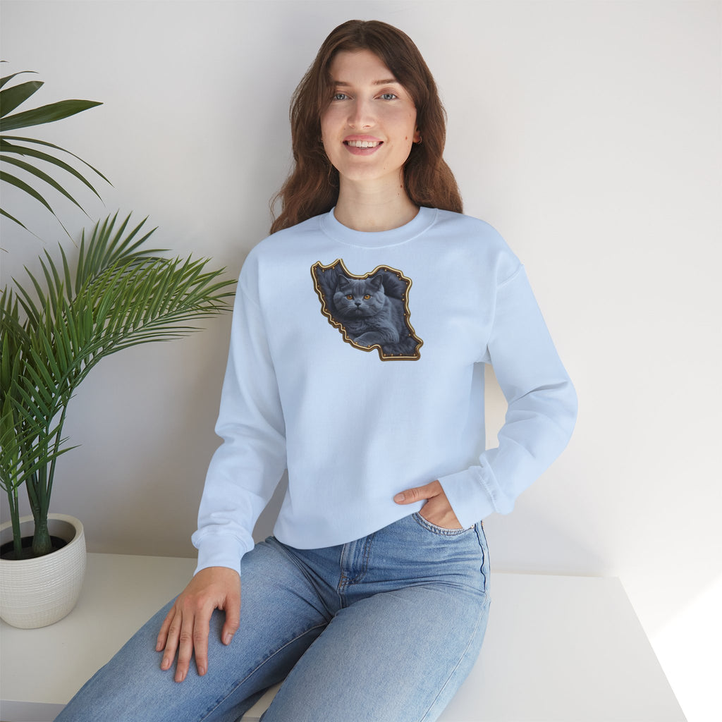 Persian cat & Persian Map Graphic Design Unisex Sweatshirt — Premium quality