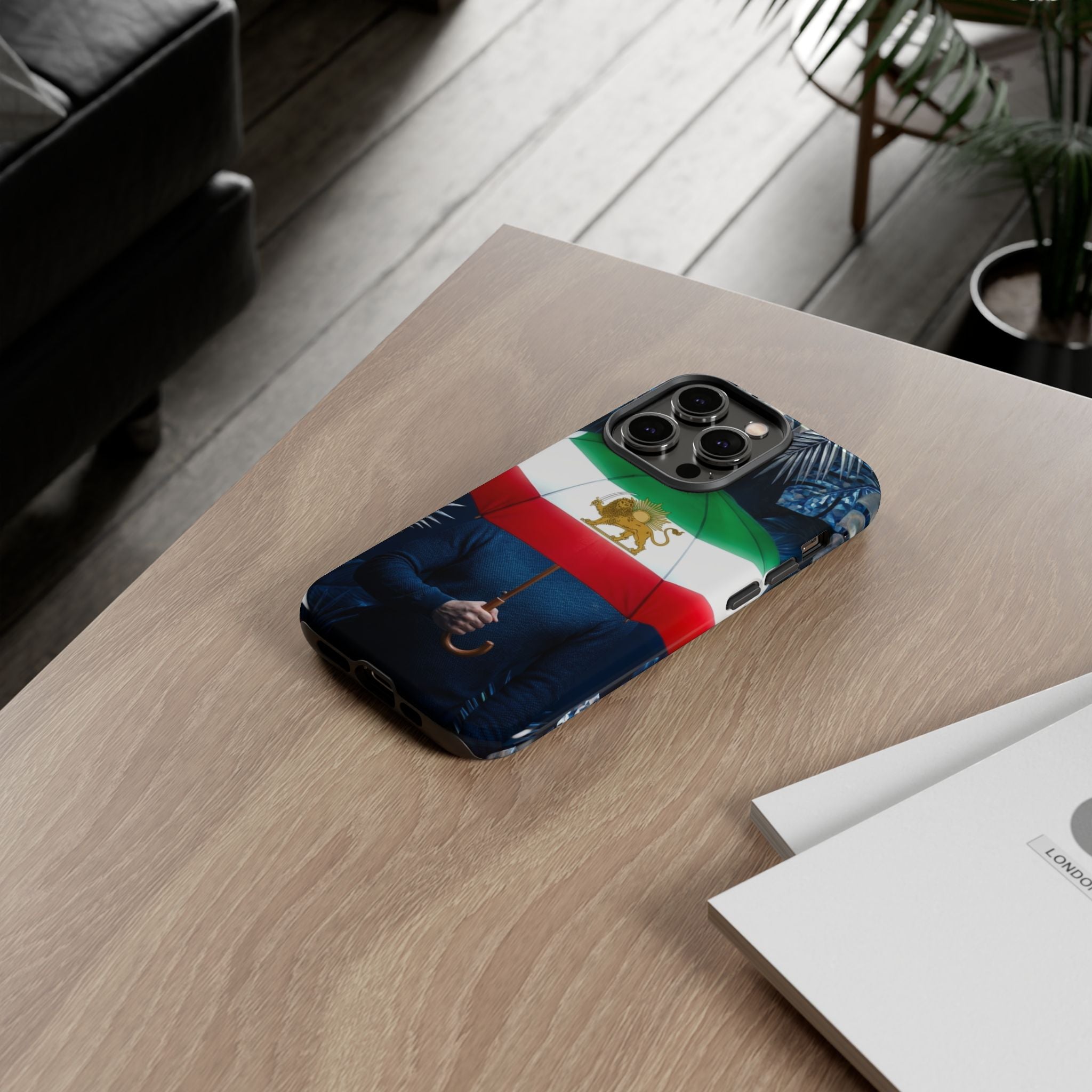 Iran Flag umbrella design phone Case