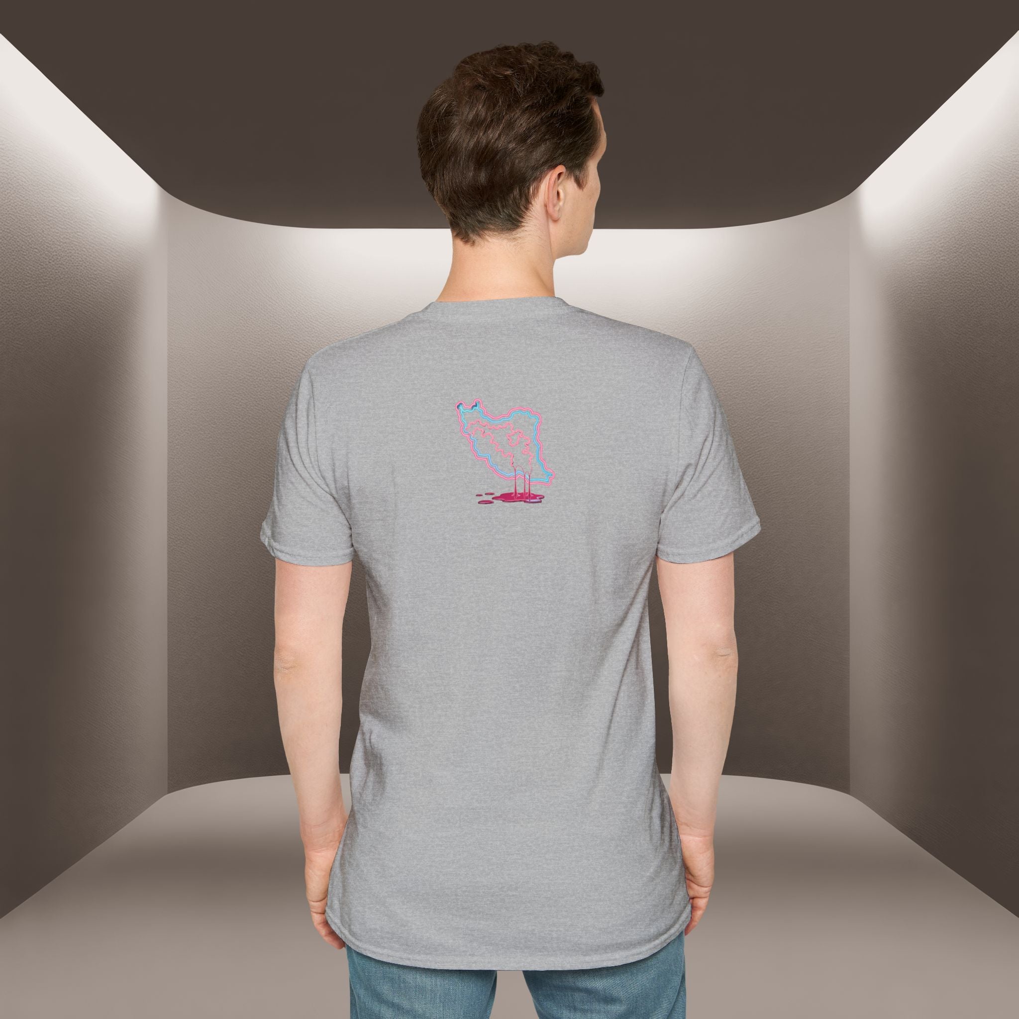 Free Iran T-Shirt — Neon design, Premium Quality