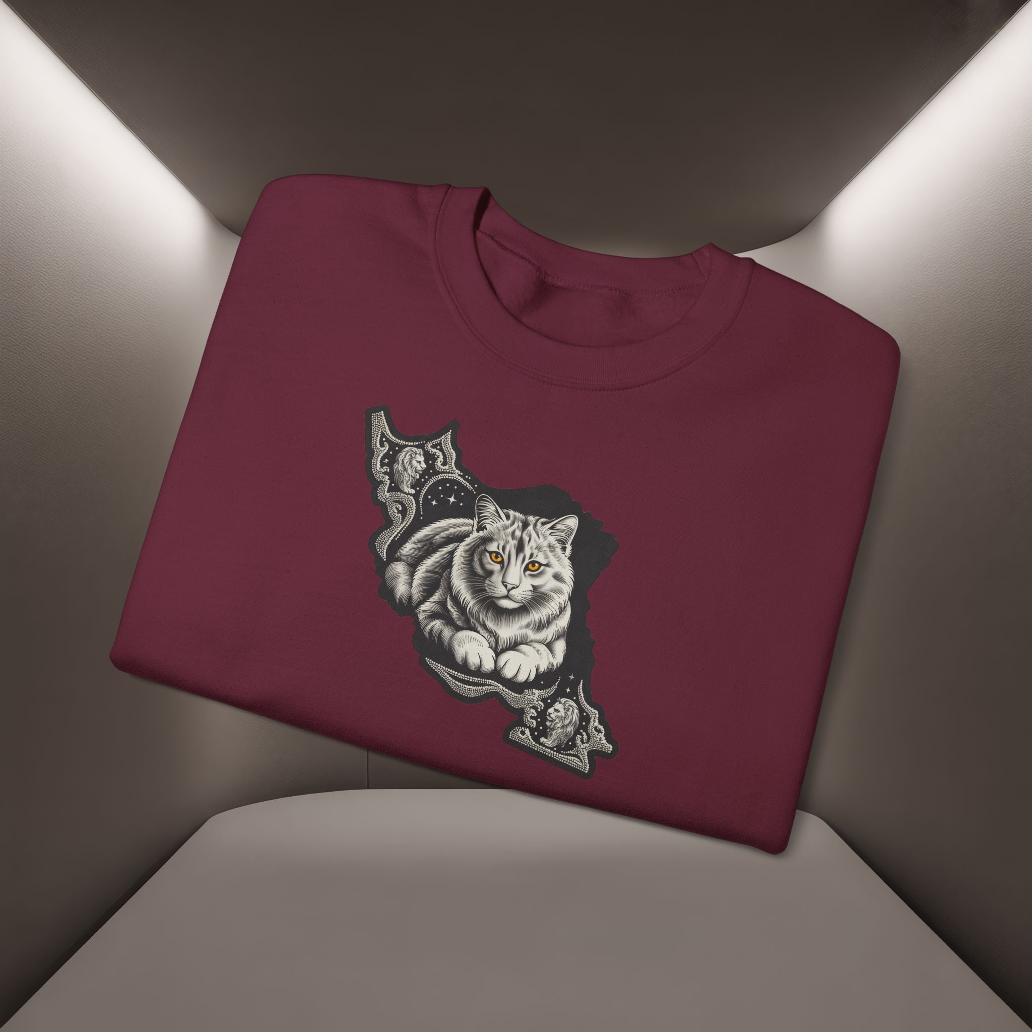 Persian Cat in a Persian Map design- unisex sweatshirt- Premium quality