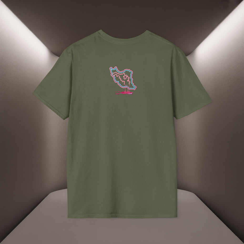 Free Iran T-Shirt — Neon design, Premium Quality