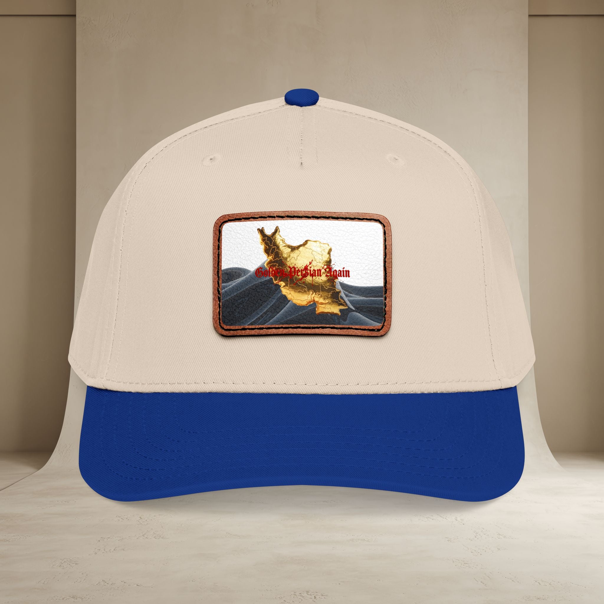 Golden Persian again Map Baseball Cap, Unisex