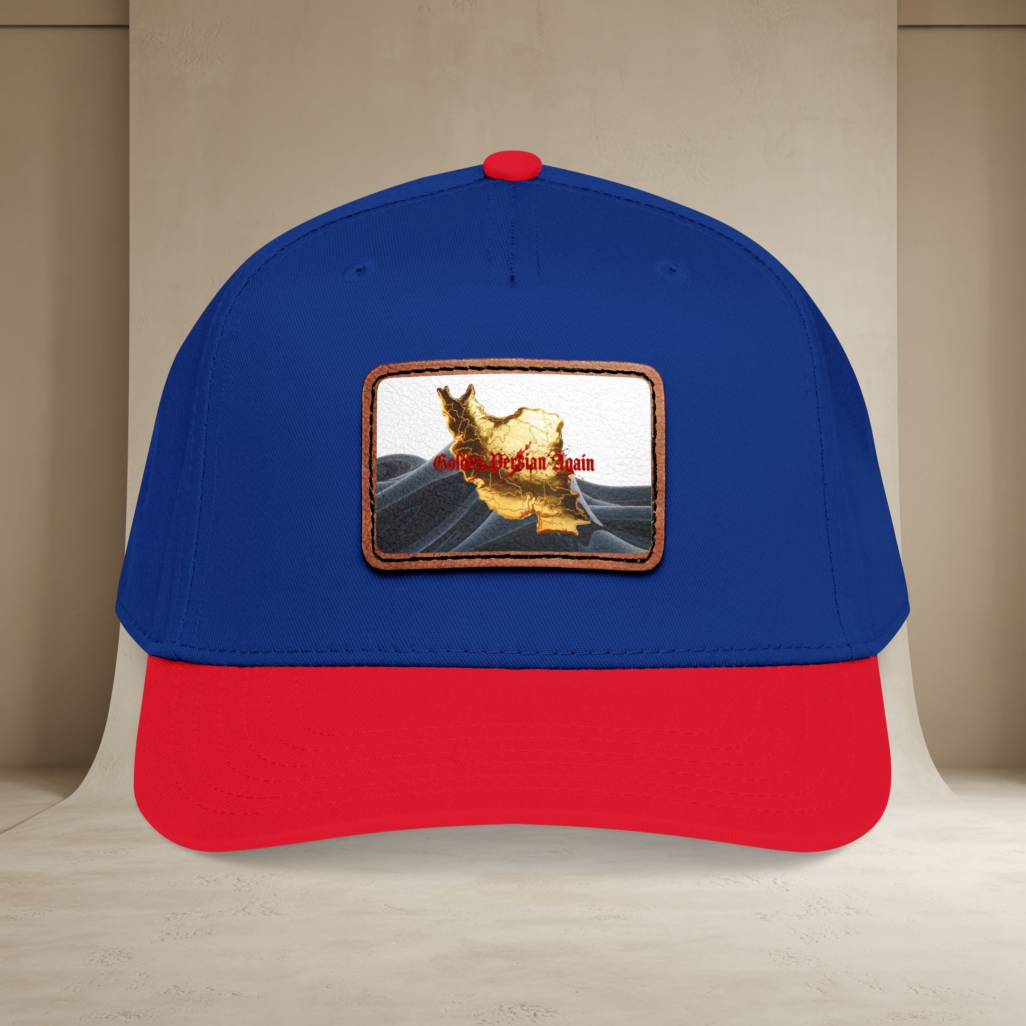 Golden Persian again Map Baseball Cap, Unisex